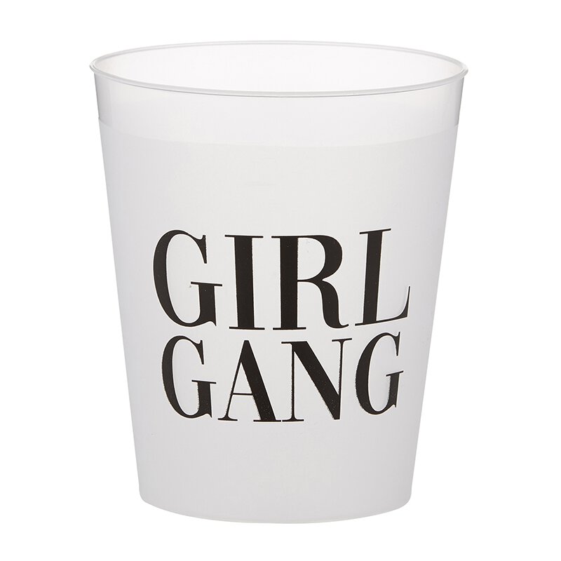 'Girl Gang' Frosted Flex Cups Set