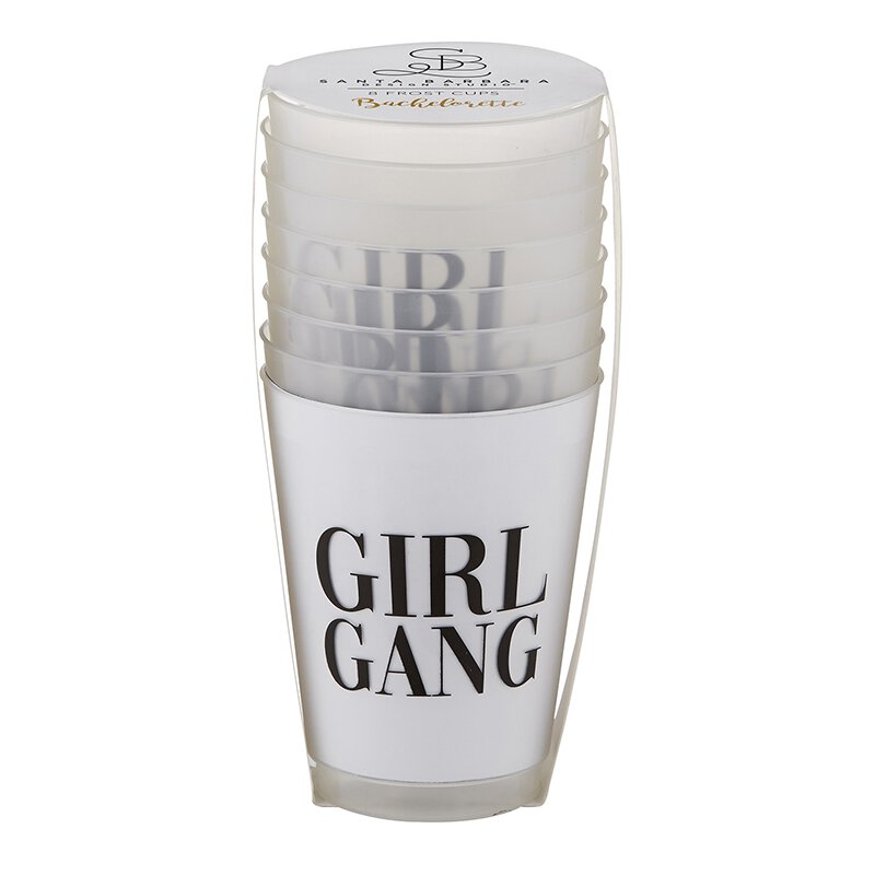 'Girl Gang' Frosted Flex Cups Set