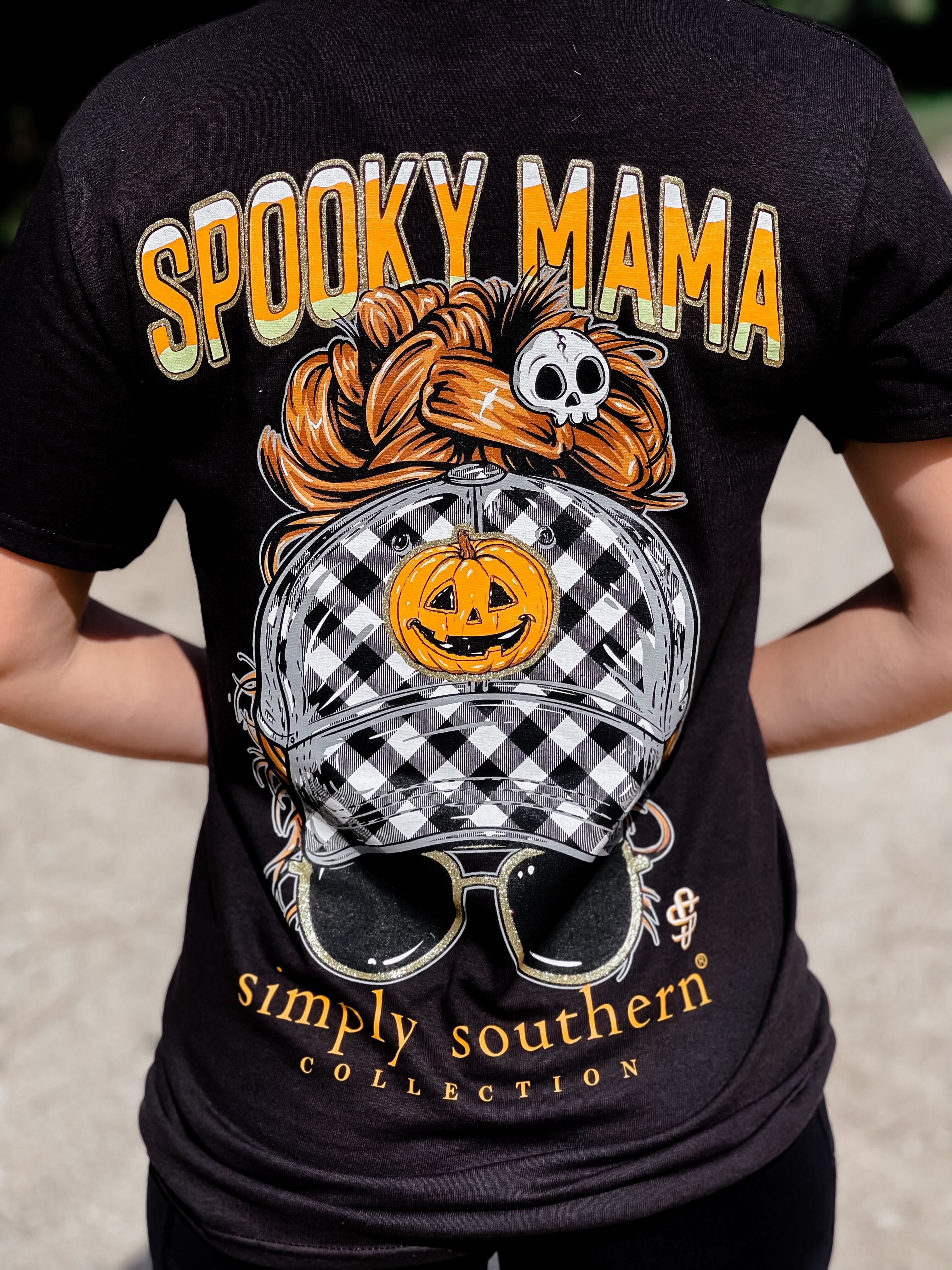 'Spooky Mama' Short Sleeve Tee by Simply Southern