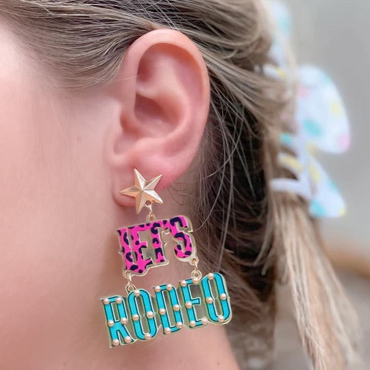 'Let's Rodeo' Dangle Earrings