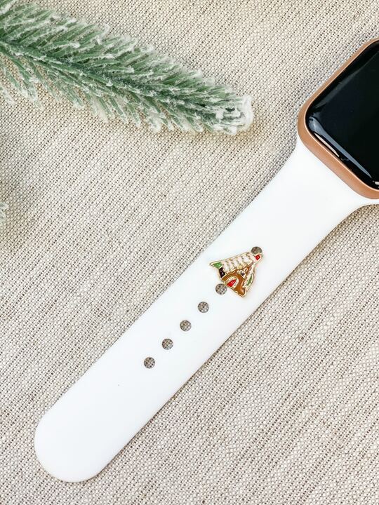 Smart Watch Band Stud - Gingerbread House