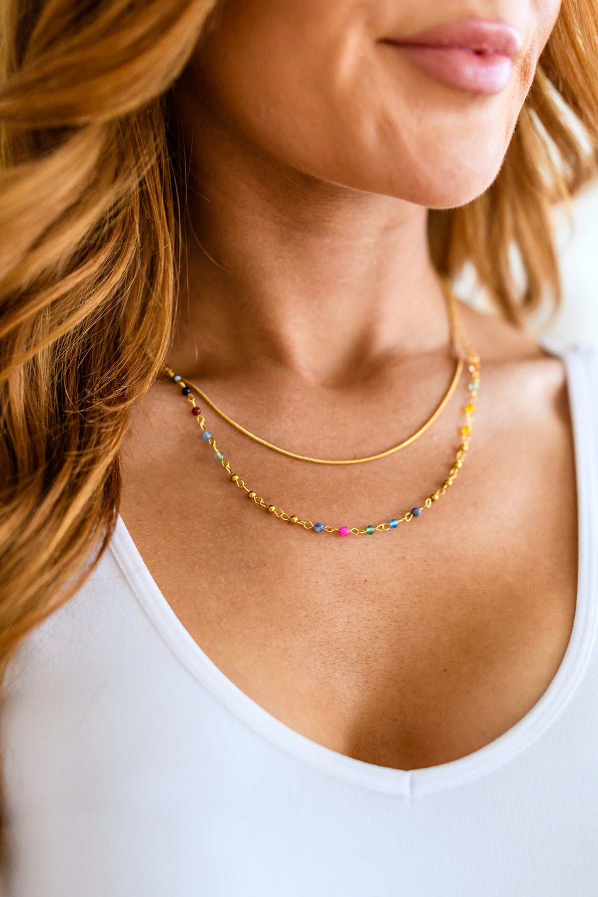 Golden Kaleidoscope Layered Necklace (Ships in 1-2 Weeks)