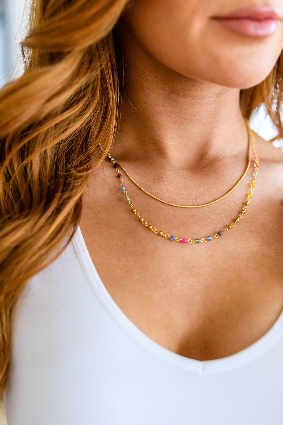Golden Kaleidoscope Layered Necklace (Ships in 1-2 Weeks)