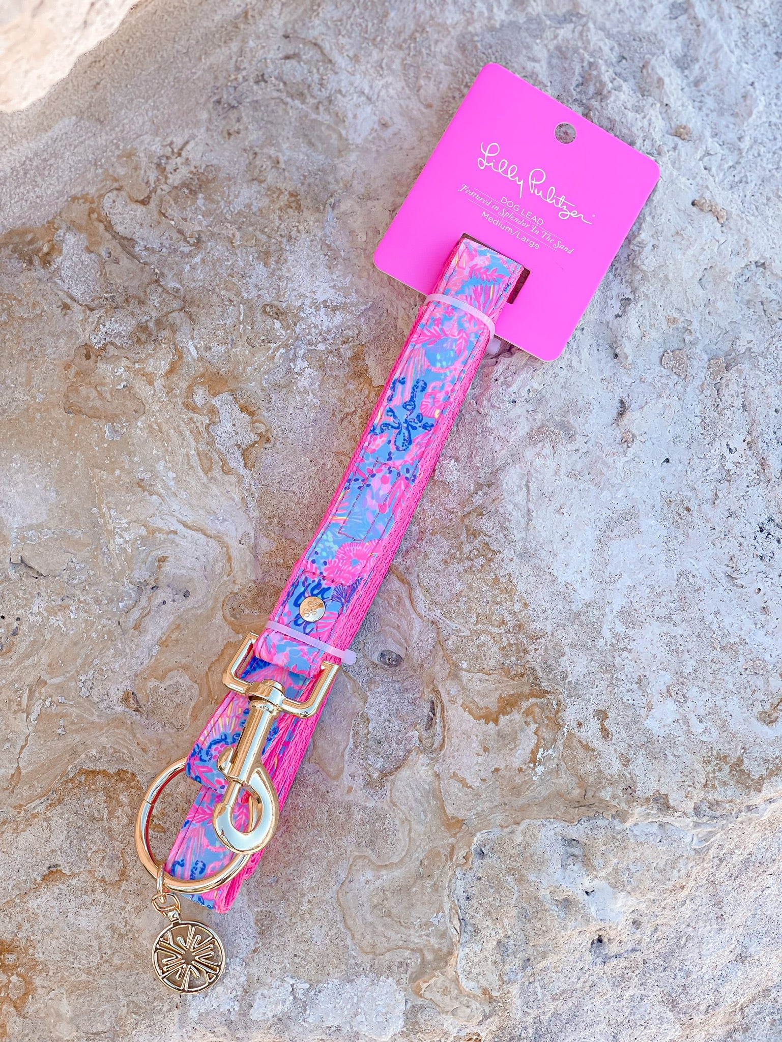Dog Leash by Lilly Pulitzer - Splendor in the Sand (M/L)