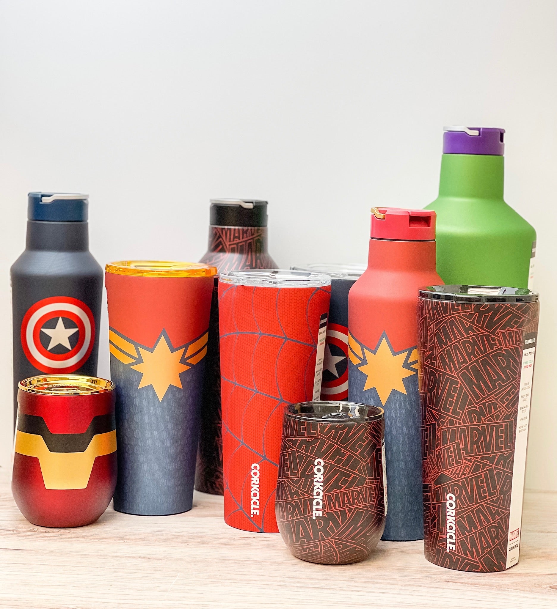 20 oz Stainless Steel Marvel Captain Marvel Sport Canteen by Corkcicle