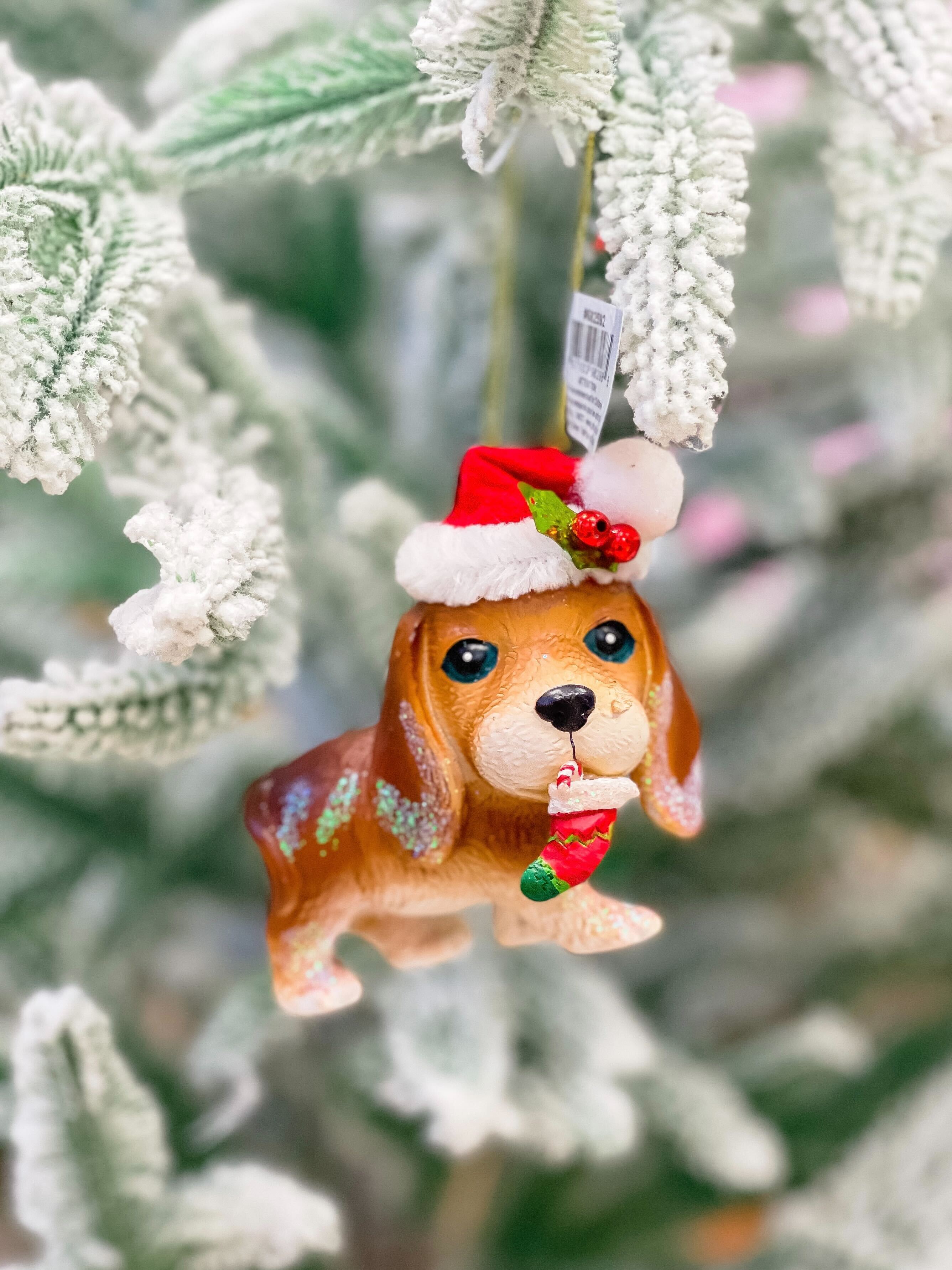 Holiday Puppy Christmas Tree Ornament