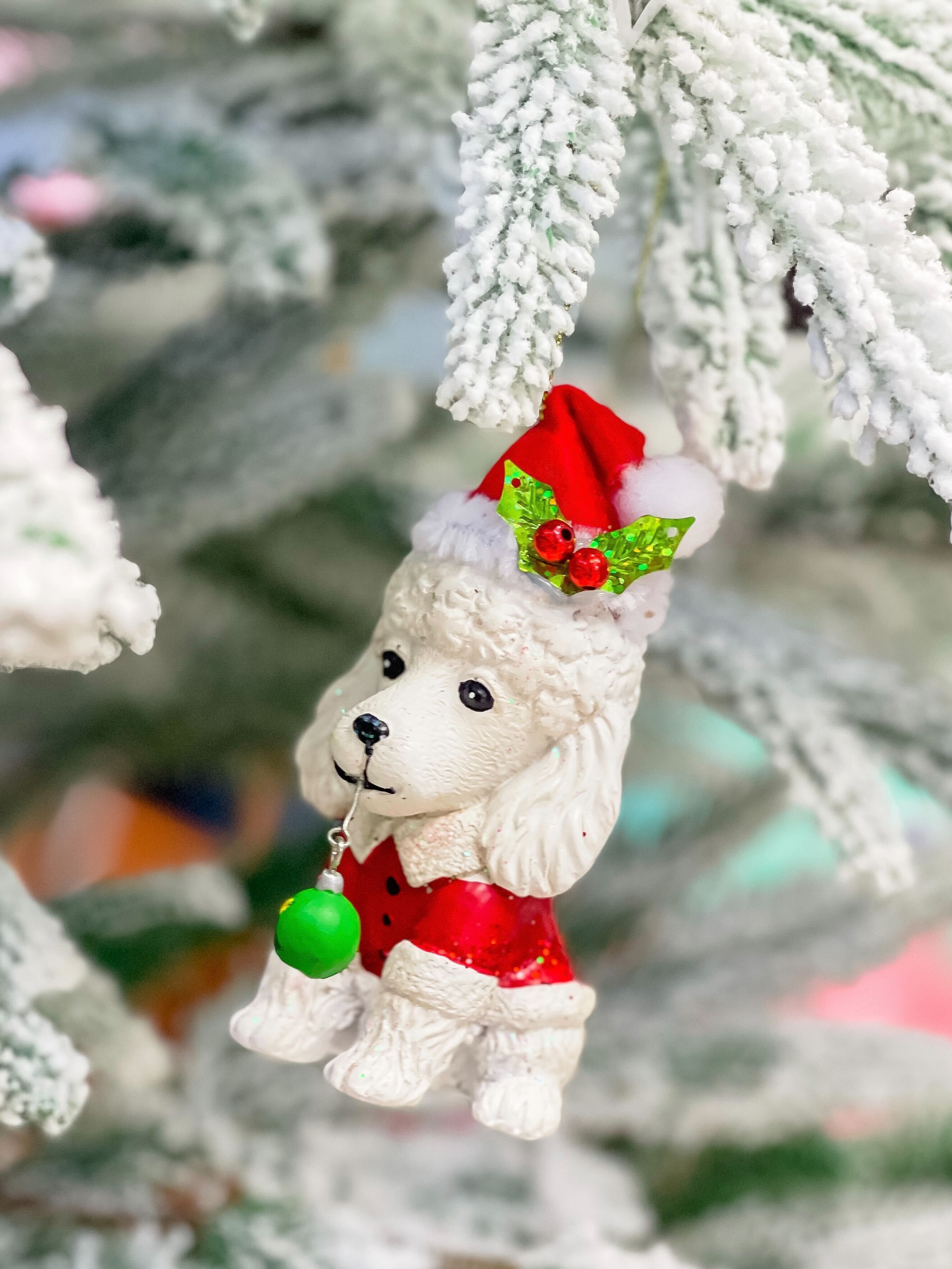Holiday Puppy Christmas Tree Ornament