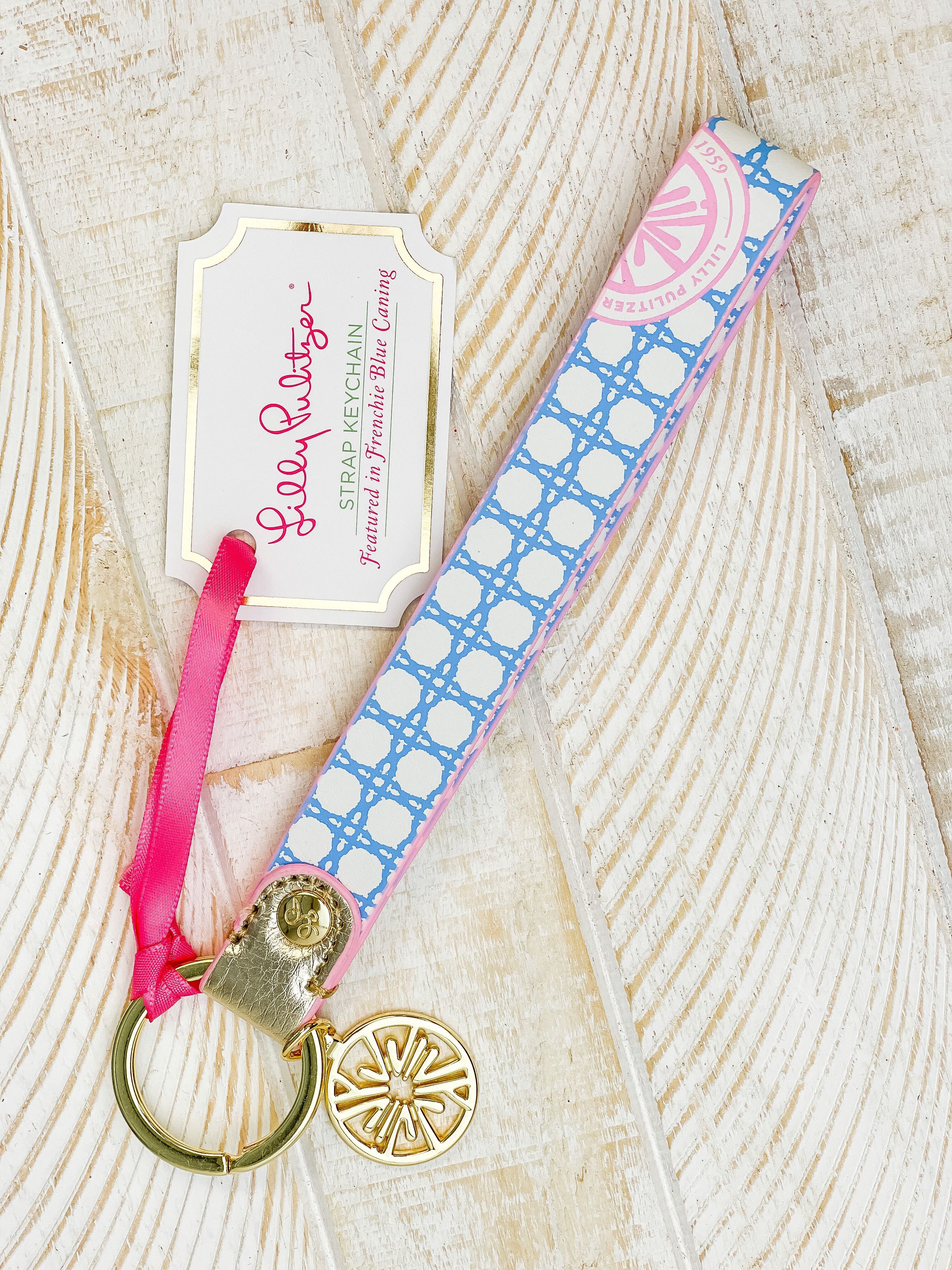 Strap Keyfob by Lilly Pulitzer - Frenchie Blue Caning