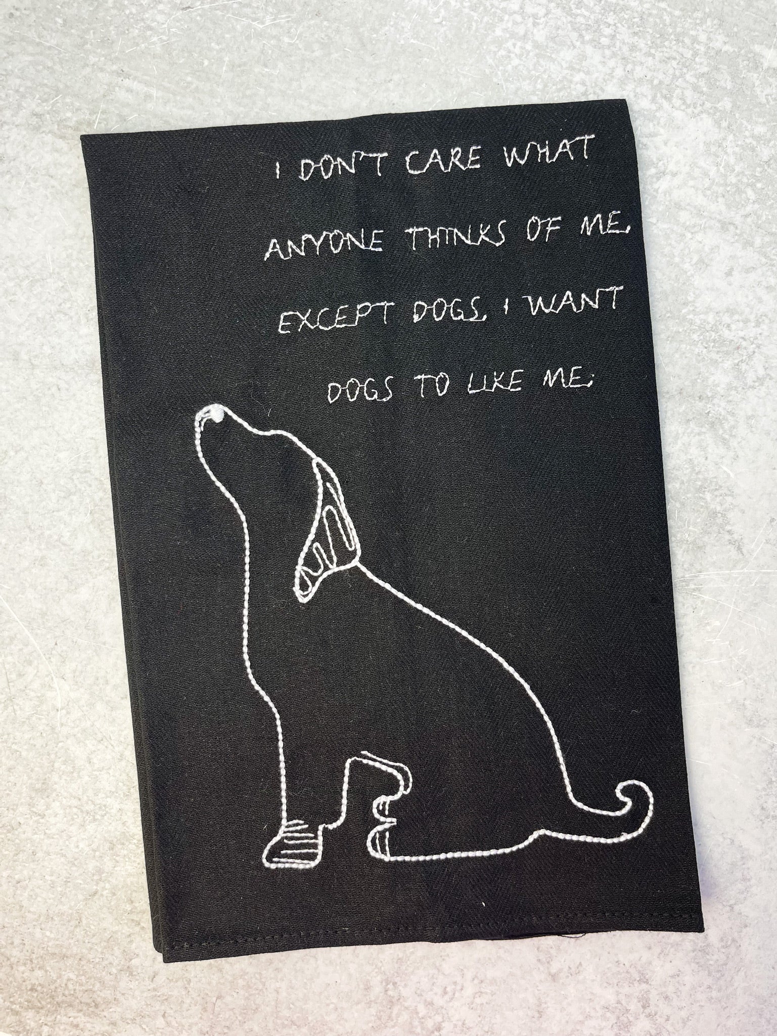 Dog Embroidered Towels by Mud Pie
