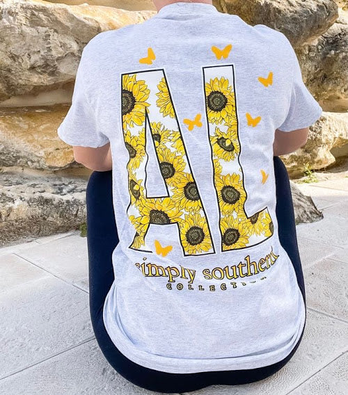 'Alabama' Sunflower Short Sleeve by Simply Southern