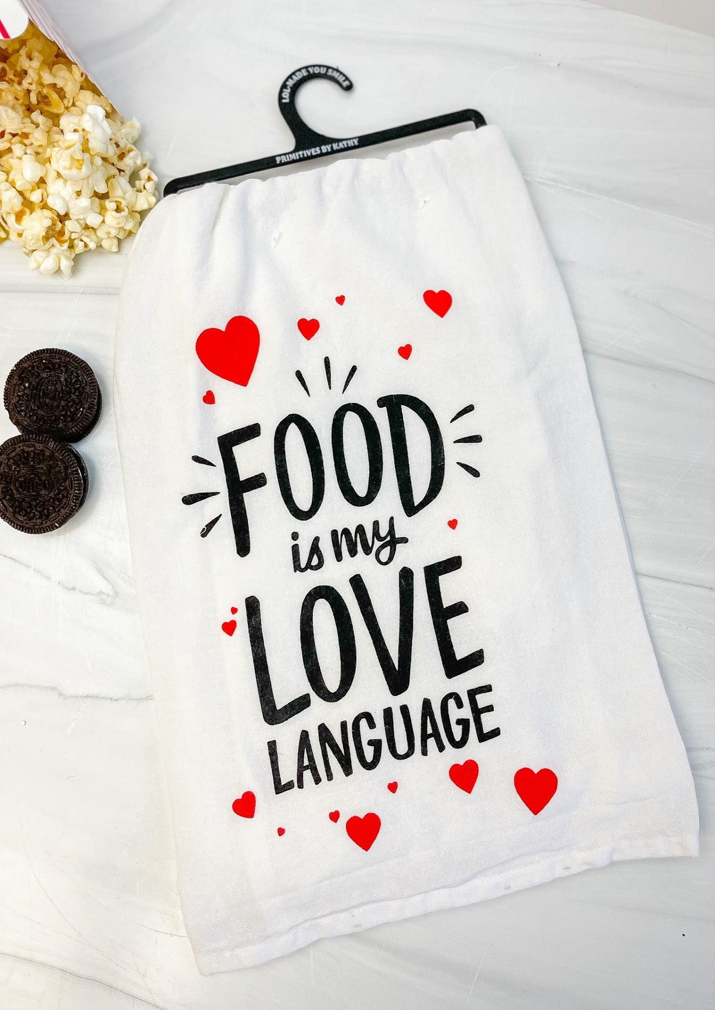 'Food Is My Love Language' Kitchen Towel
