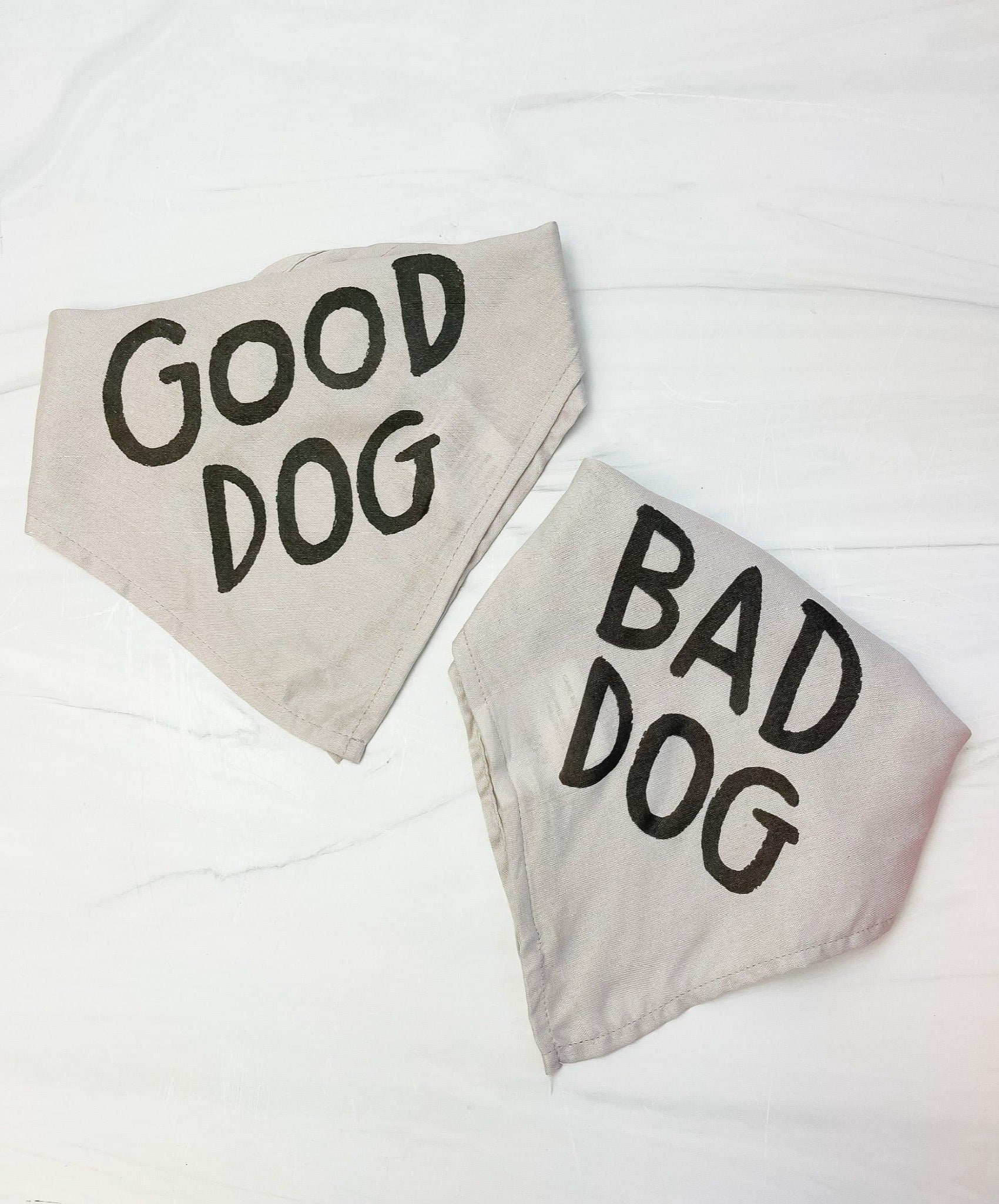 'Good Dog Bad Dog' Pet Bandana - Choice of Size