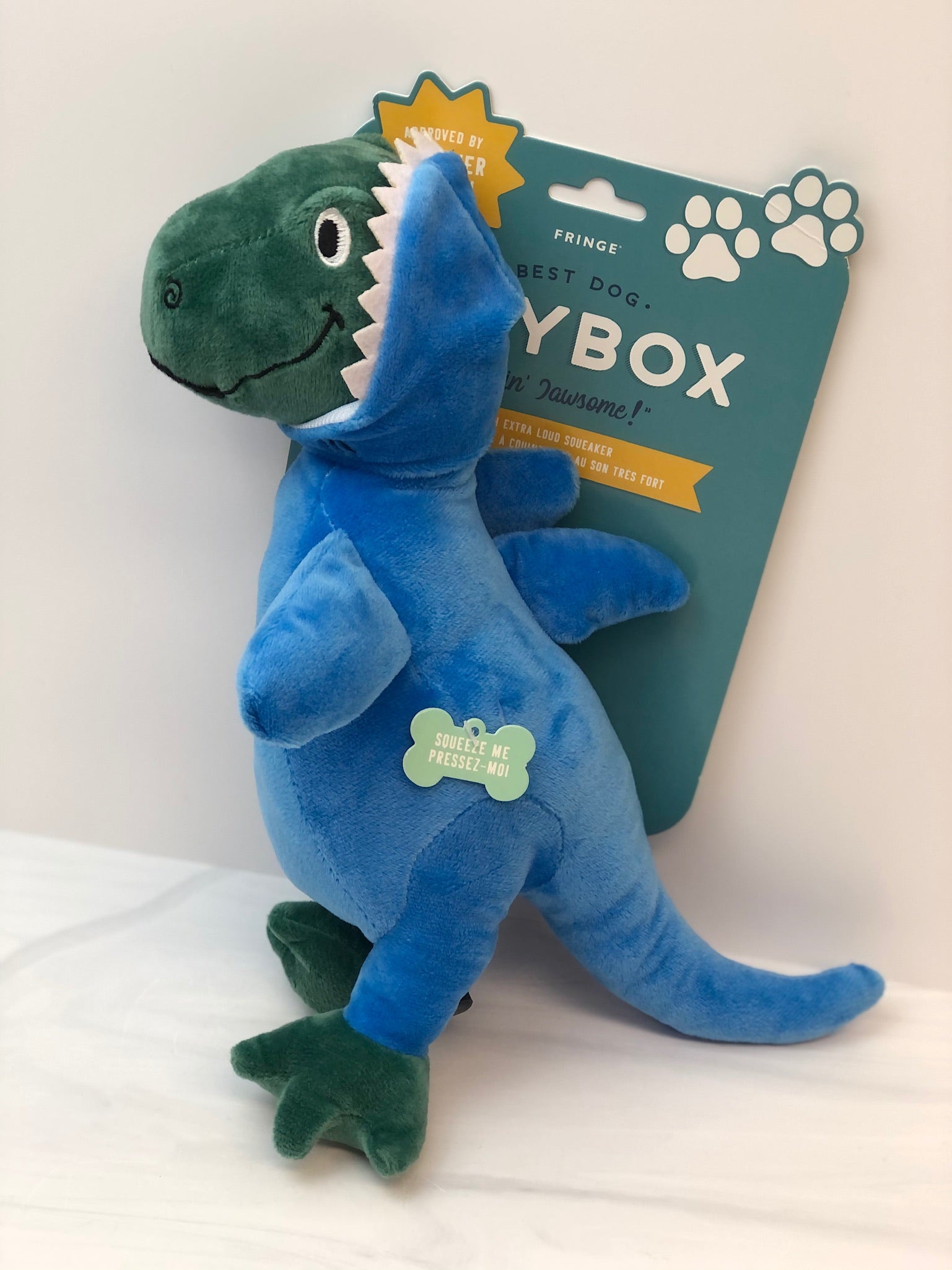 Shark-Rex Plush Dog Toy