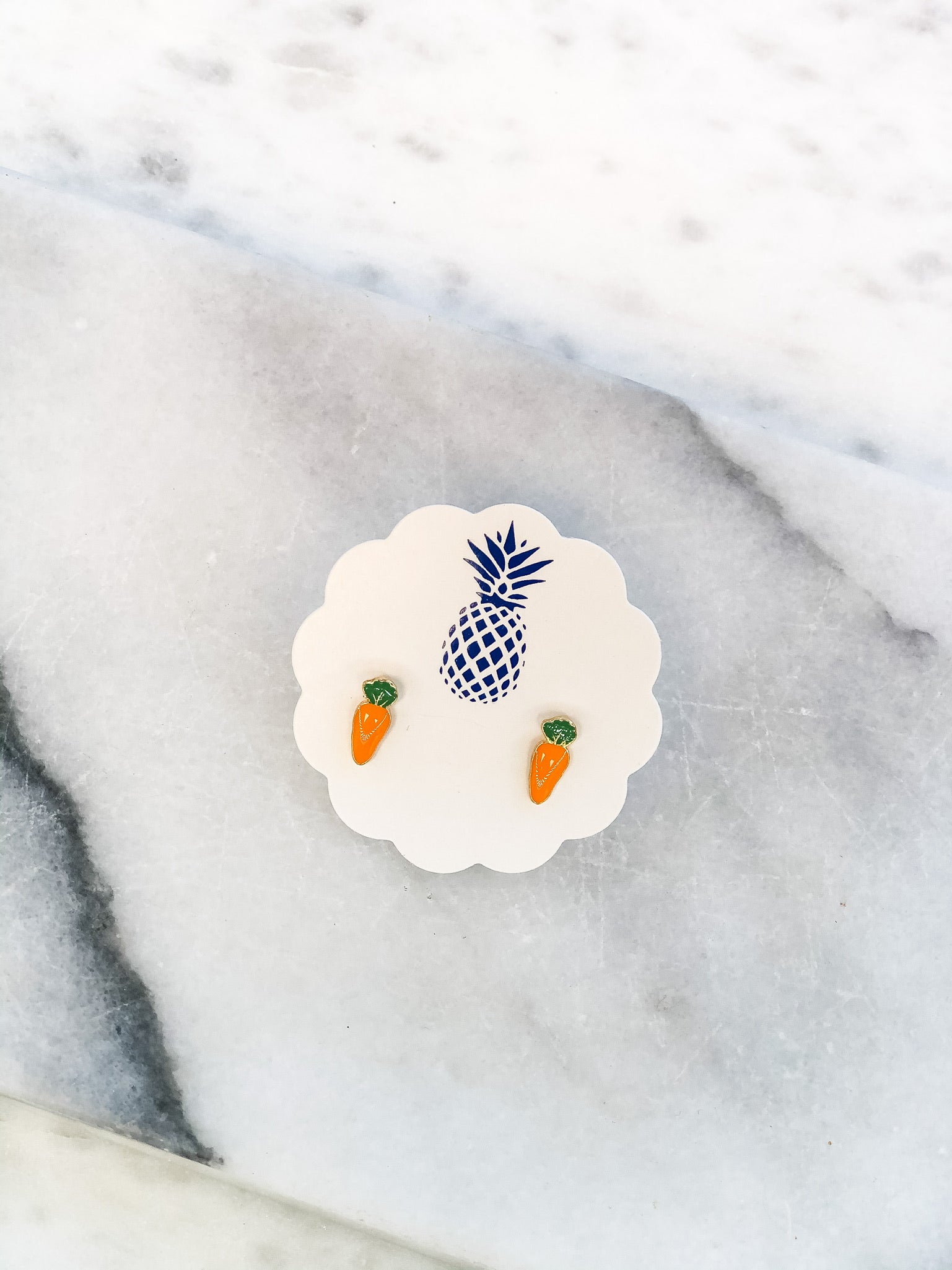 Carrot Signature Enamel Studs by Prep Obsessed