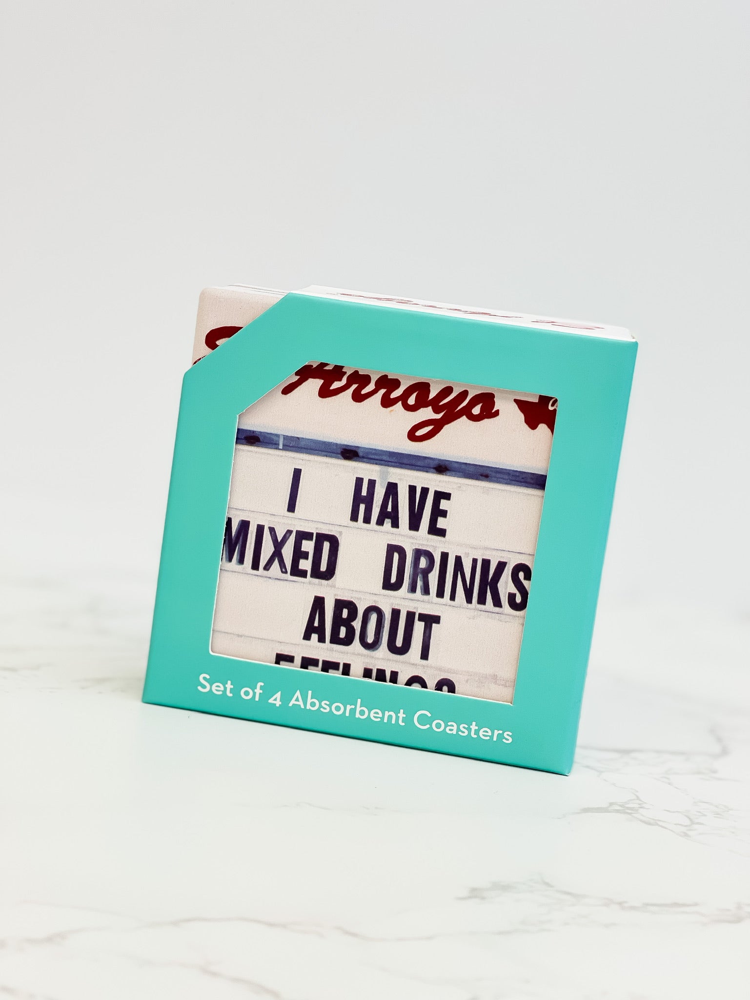 Mixed Drinks Marquee Coaster Set