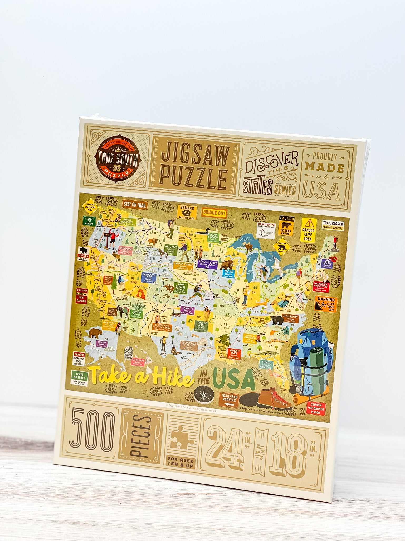 Take A Hike USA 500 Piece Jigsaw Puzzle