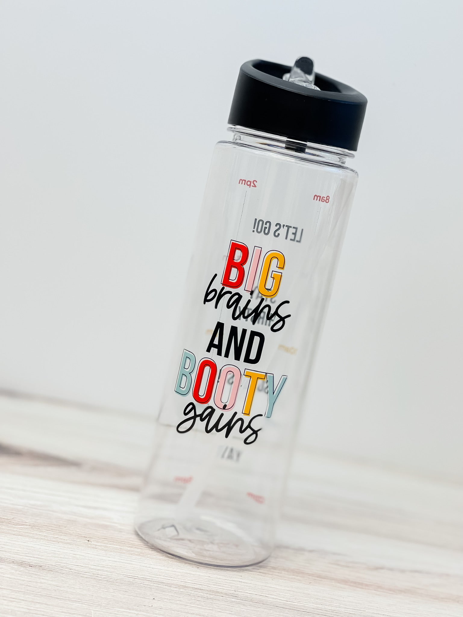 'Big Brains And Booty Gains' Tritan Water Bottle