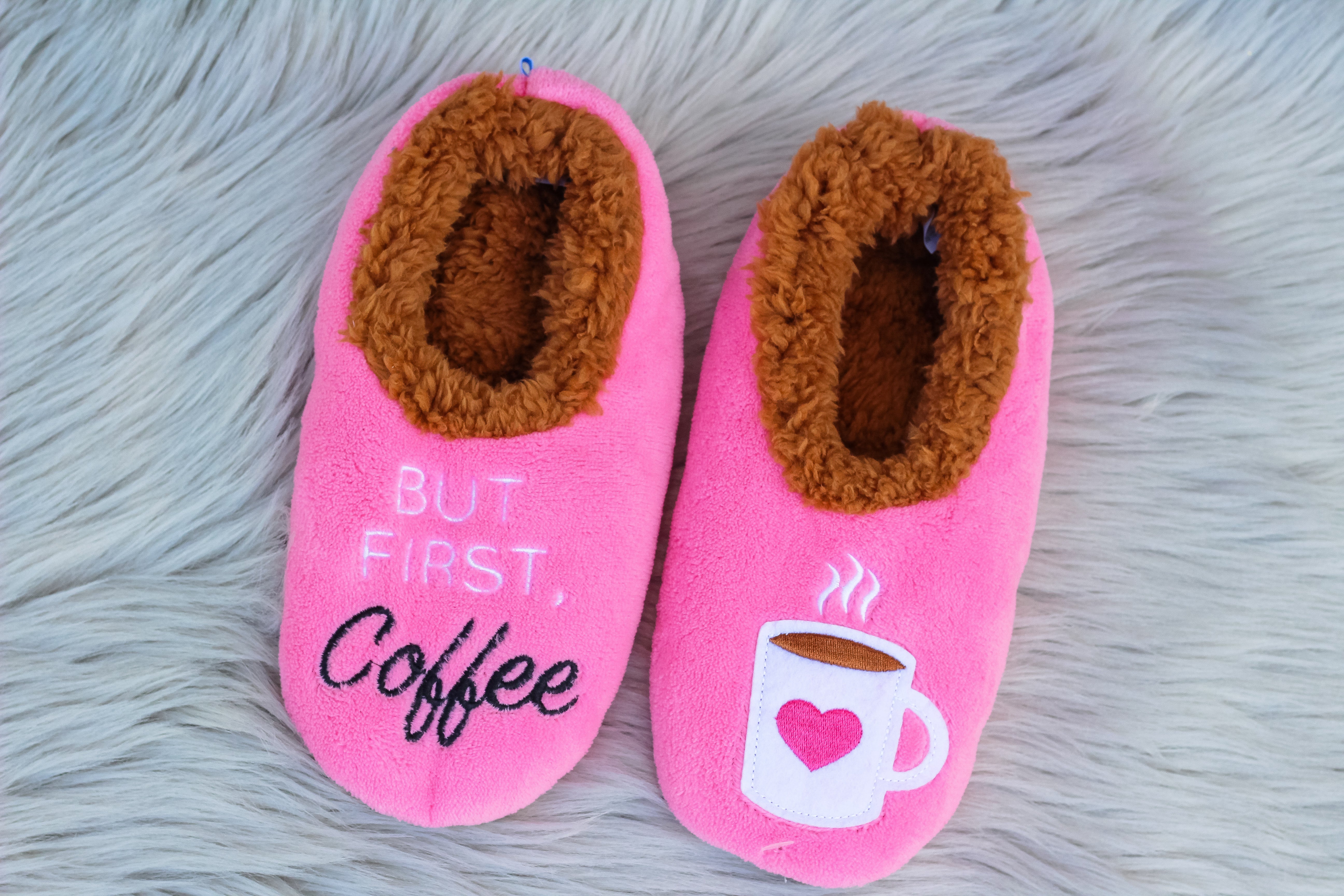 Snoozies! Slippers - But First, Coffee
