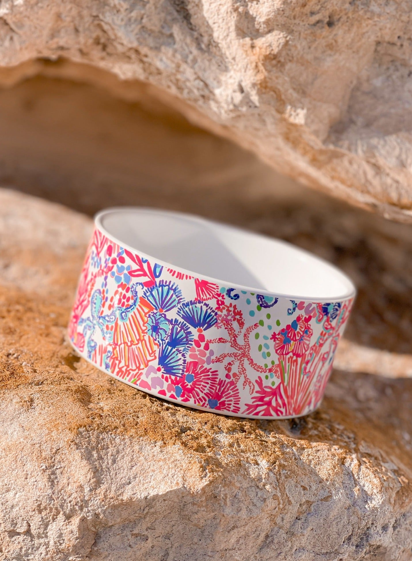 Dog Bowl by Lilly Pulitzer - Splendor in the Sand