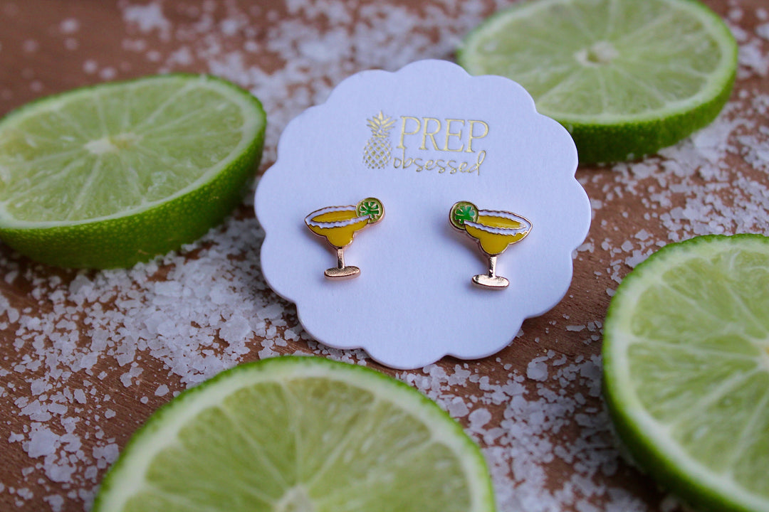 Margarita Signature Enamel Studs by Prep Obsessed