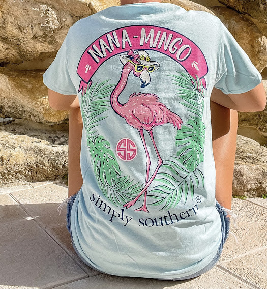 'Nana-Mingo' Flamingo Short Sleeve by Simply Southern