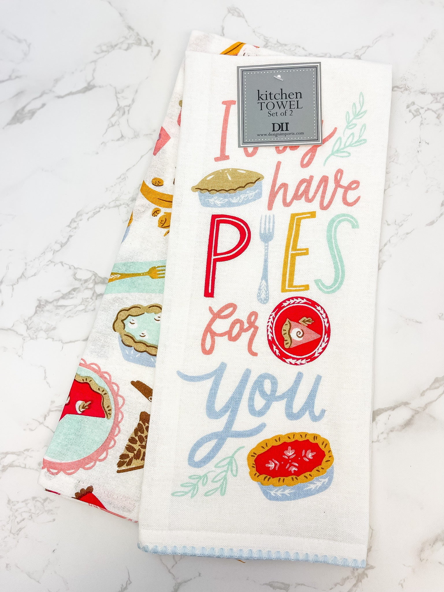 'Pies For You' Dish Towel Set