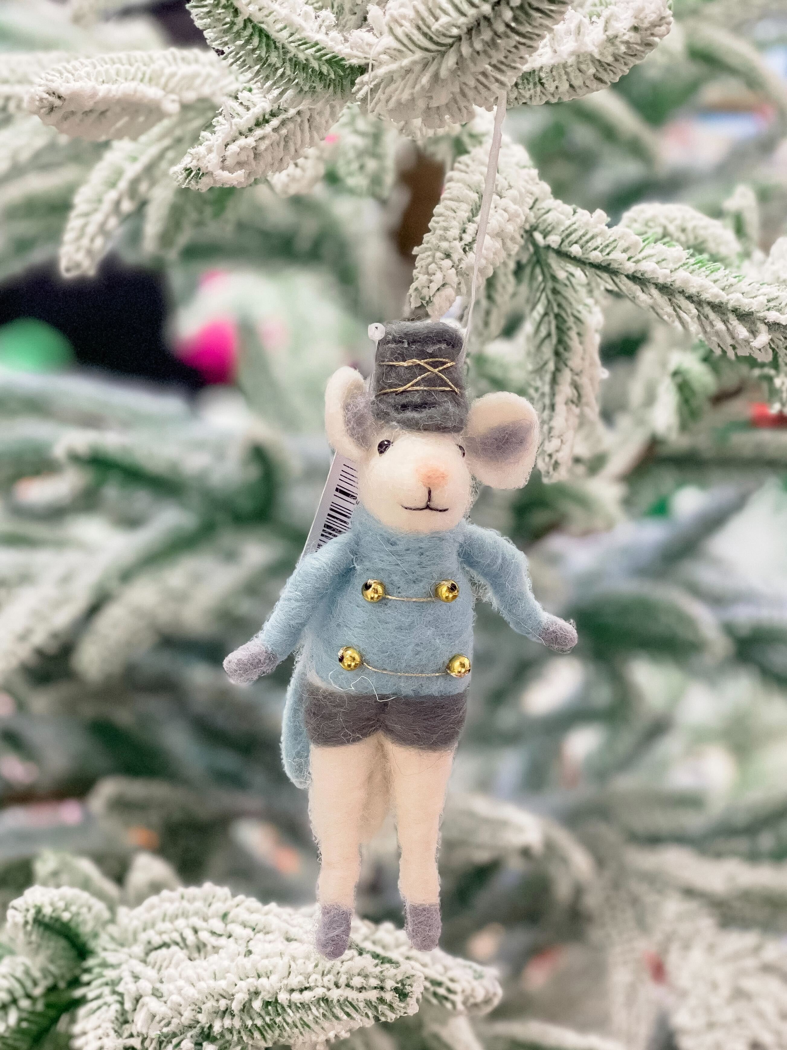 Mouse Soldier Christmas Ornaments