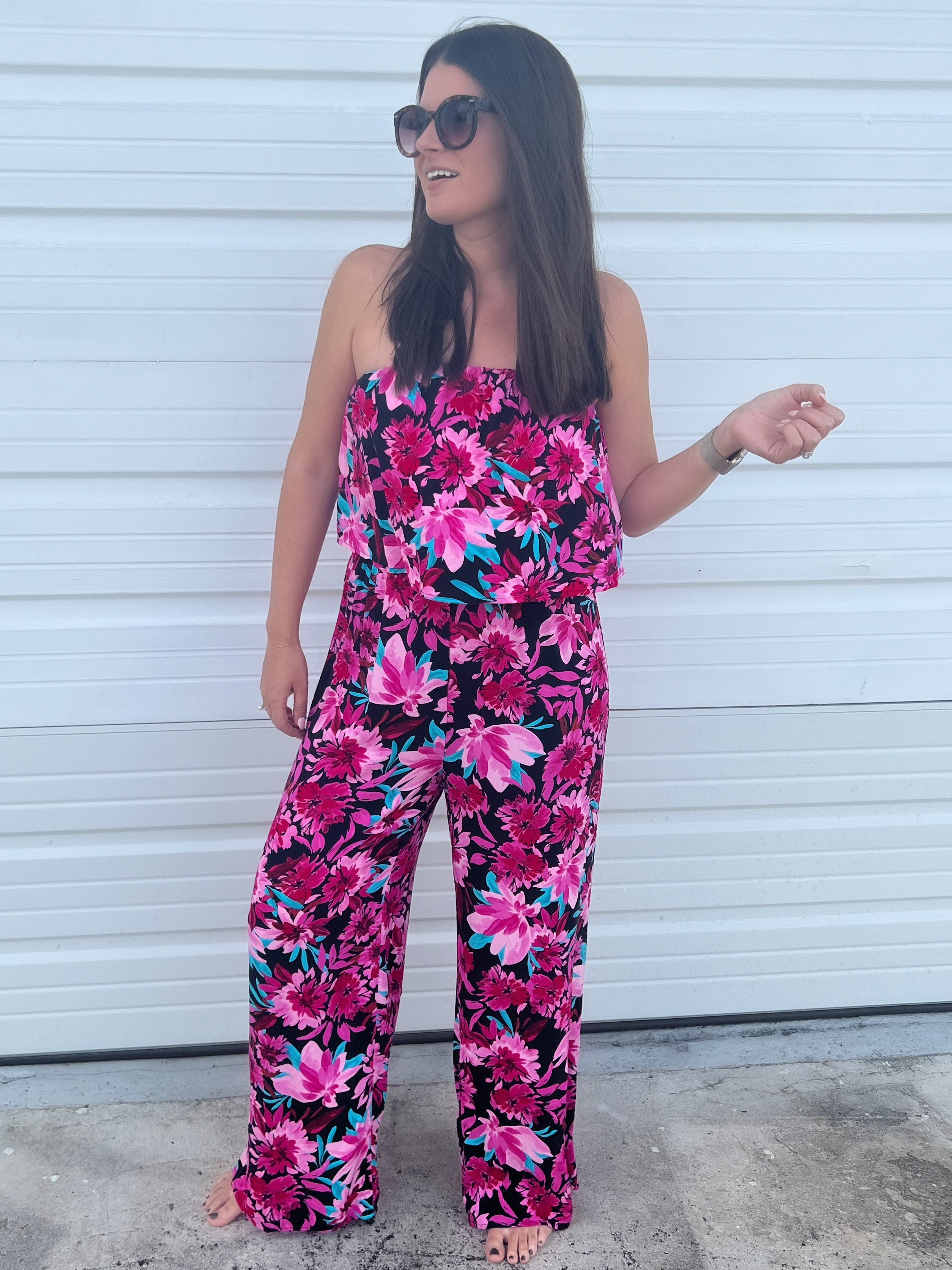 Life of the Party Floral Jumpsuit