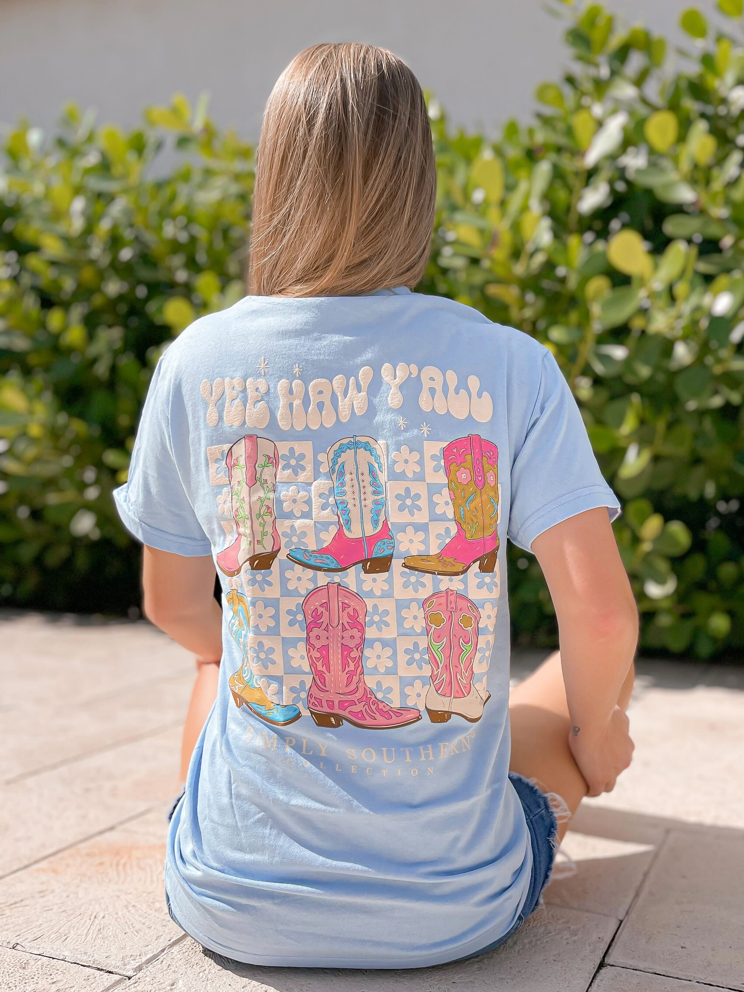 'Yeehaw Y'all' Short Sleeve Tee by Simply Southern