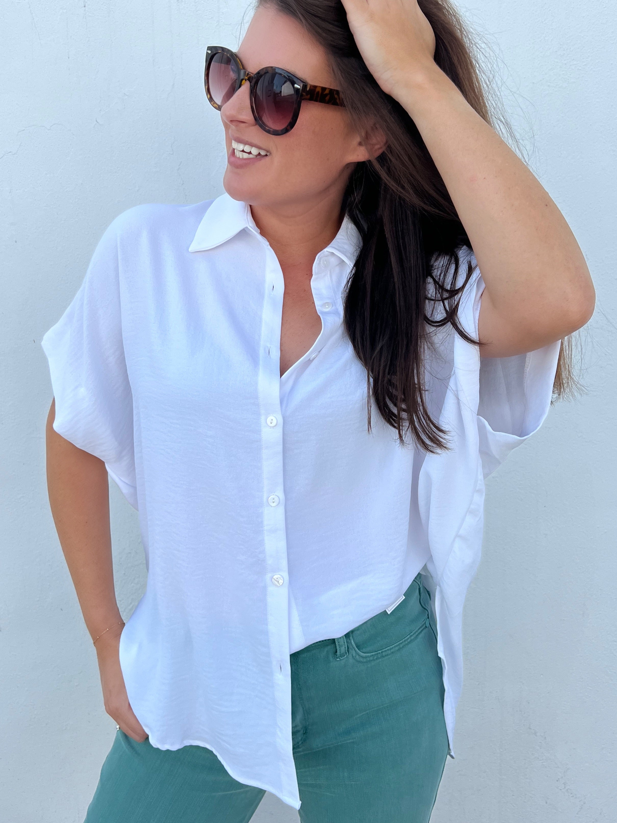 Sweet Simplicity Button Down Blouse