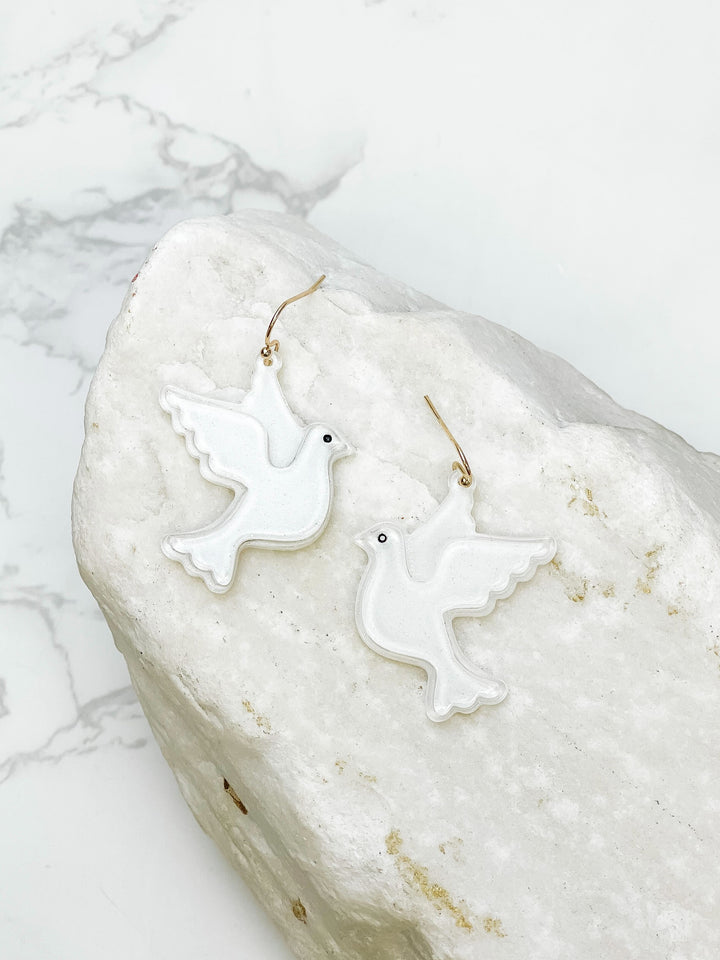 Love Dove Dangle Earrings