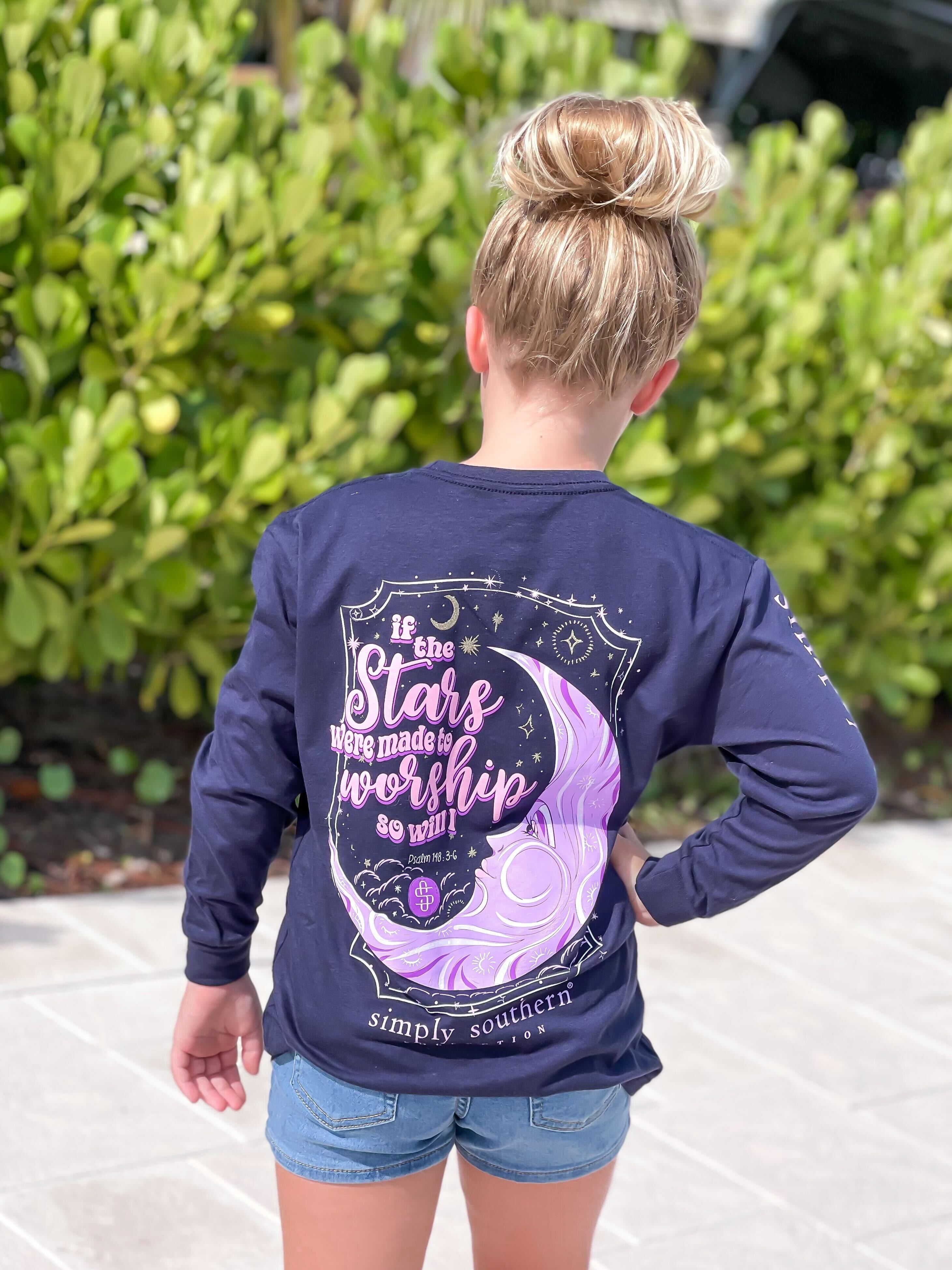 Youth 'Made To Worship' Long Sleeve Tee by Simply Southern