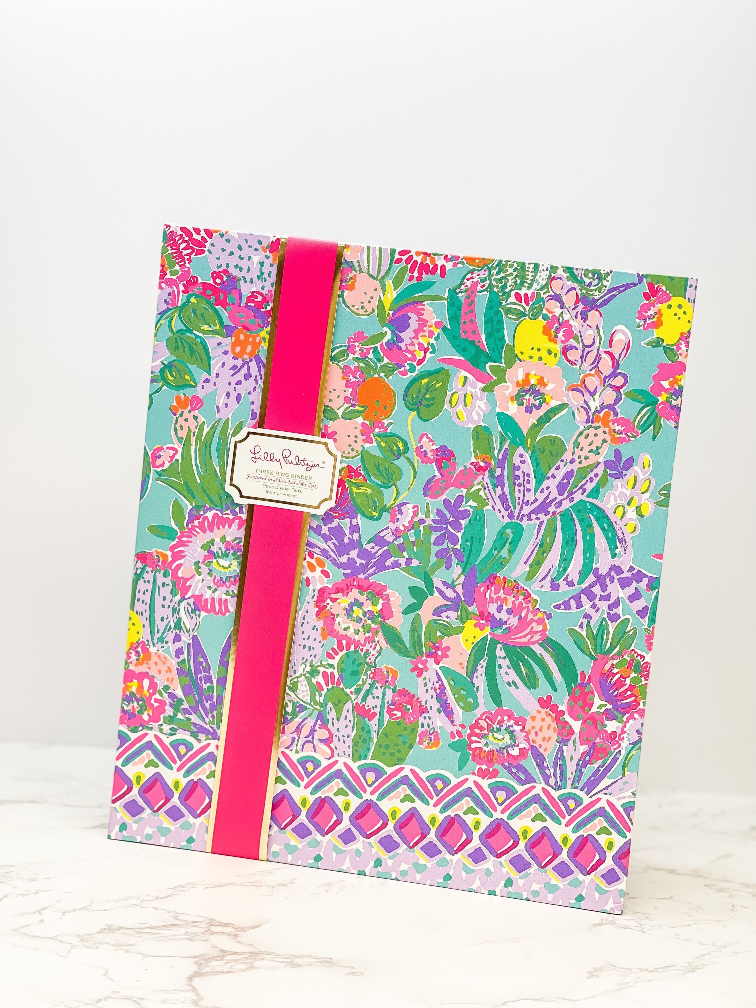 Three Ring Binder by Lilly Pulitzer - Me and My Zesty