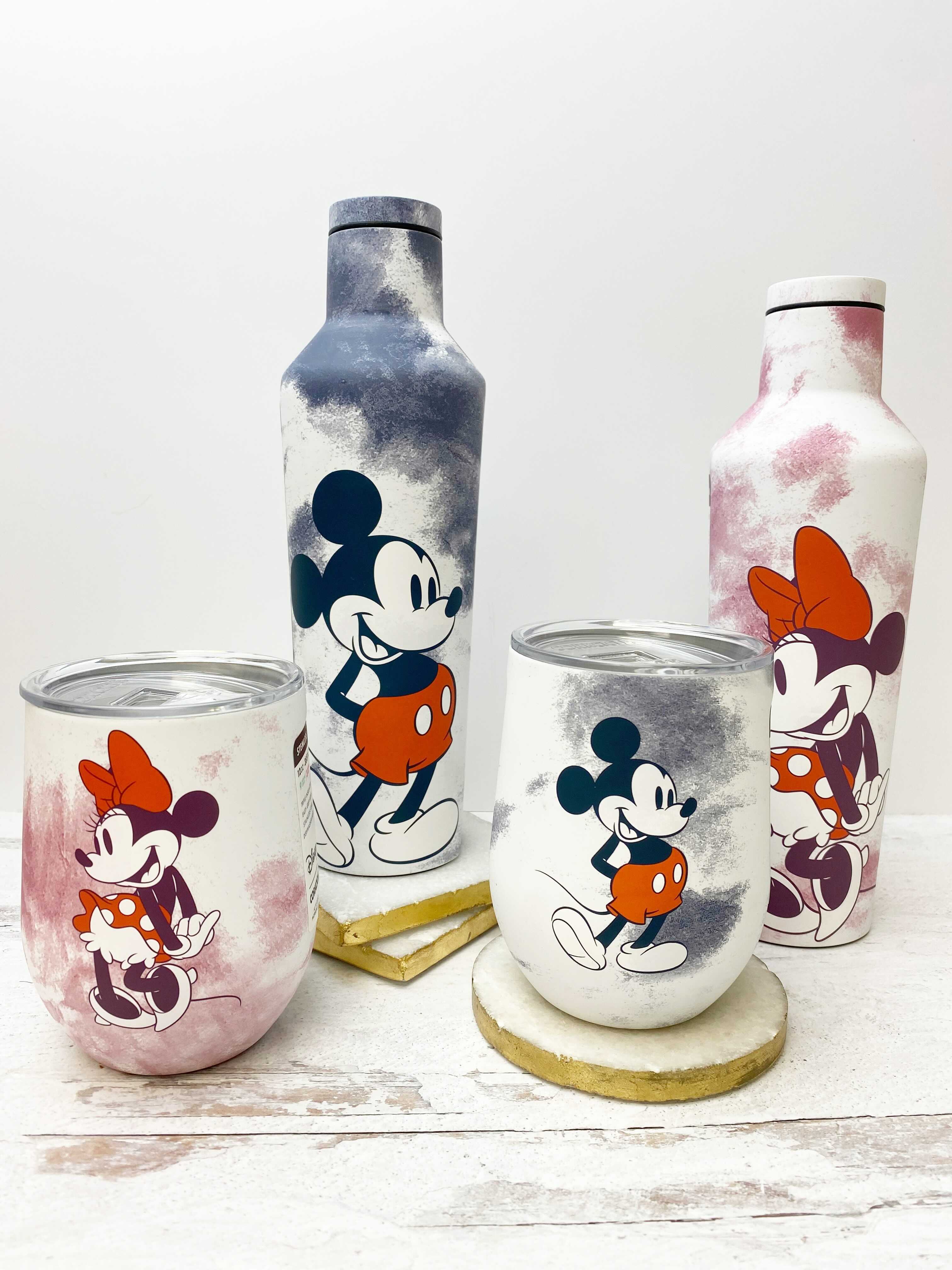 12 oz Stainless Steel Mickey Mouse Stemless Tumbler by Corkcicle - Tie Dye