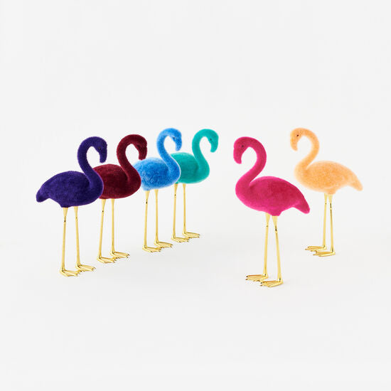 Flocked Flamingos