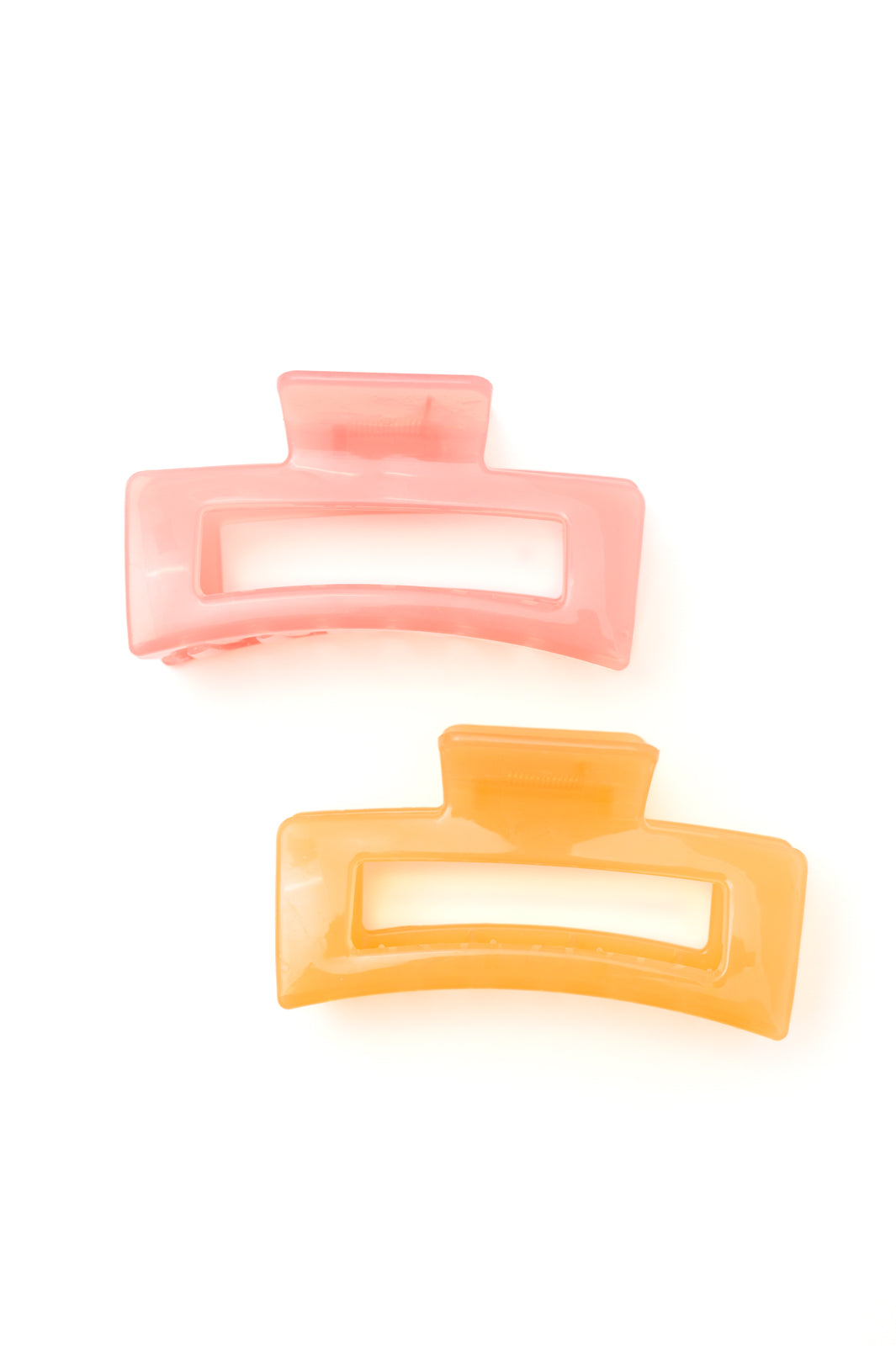 Jelly Rectangle Claw Clip in Watermelon (Ships in 1-2 Weeks)