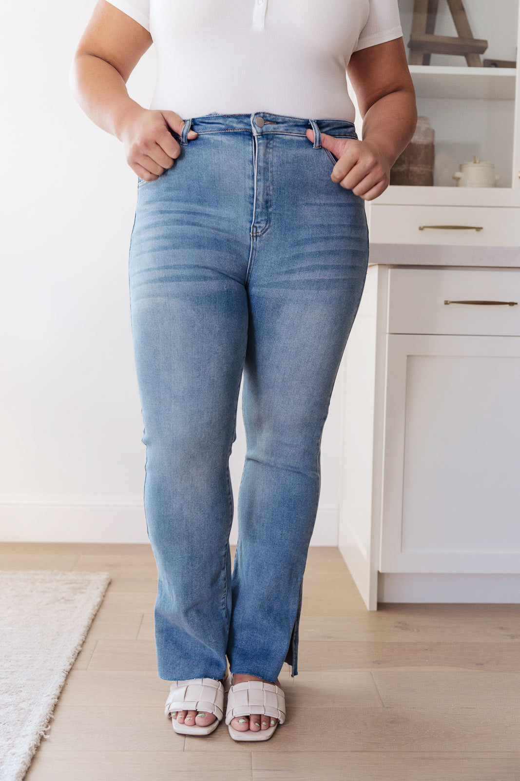 Jody Slim Flare Side Slit Jeans by Judy Blue