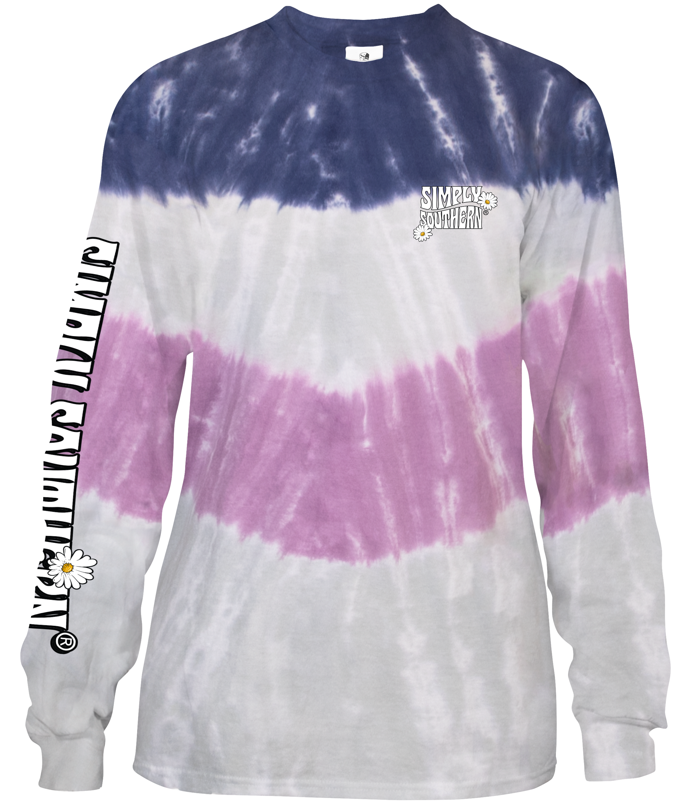 Youth 'Perfectly Imperfect' Leopard Lips Tie Dye Long Sleeve Tee by Simply Southern