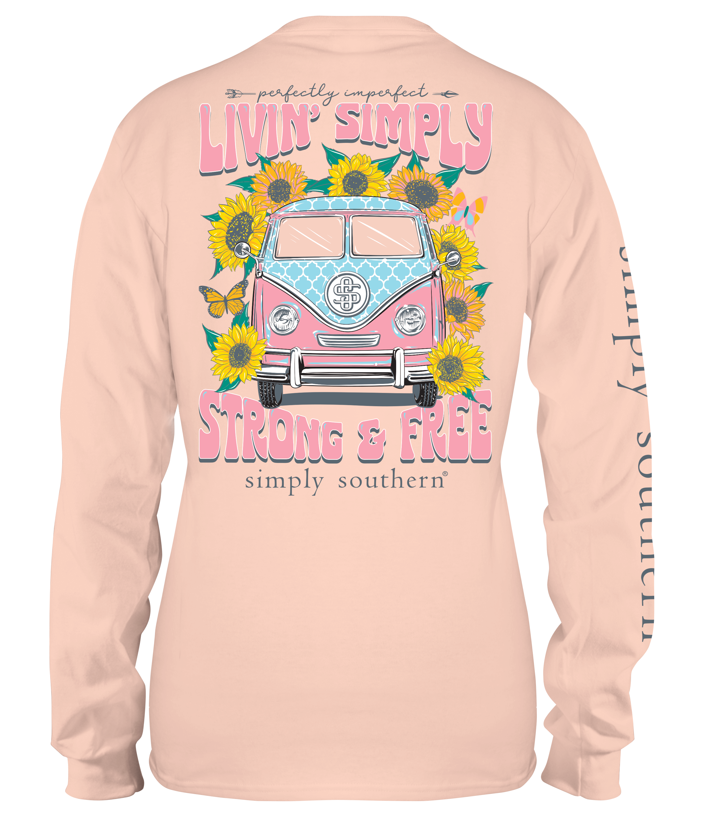 'Livin Simply Strong & Free' Long Sleeve Tee by Simply Southern