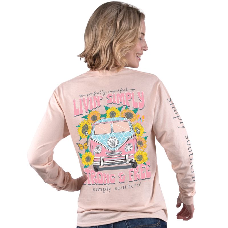 'Livin Simply Strong & Free' Long Sleeve Tee by Simply Southern