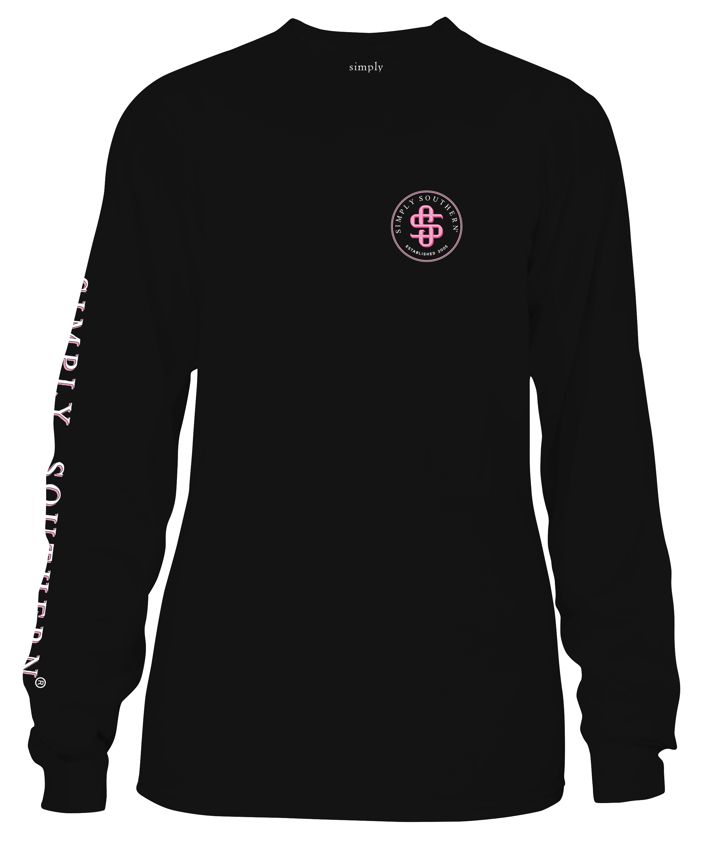 'Strength, Courage, and Support' Breast Cancer Long Sleeve Tee by Simply Southern