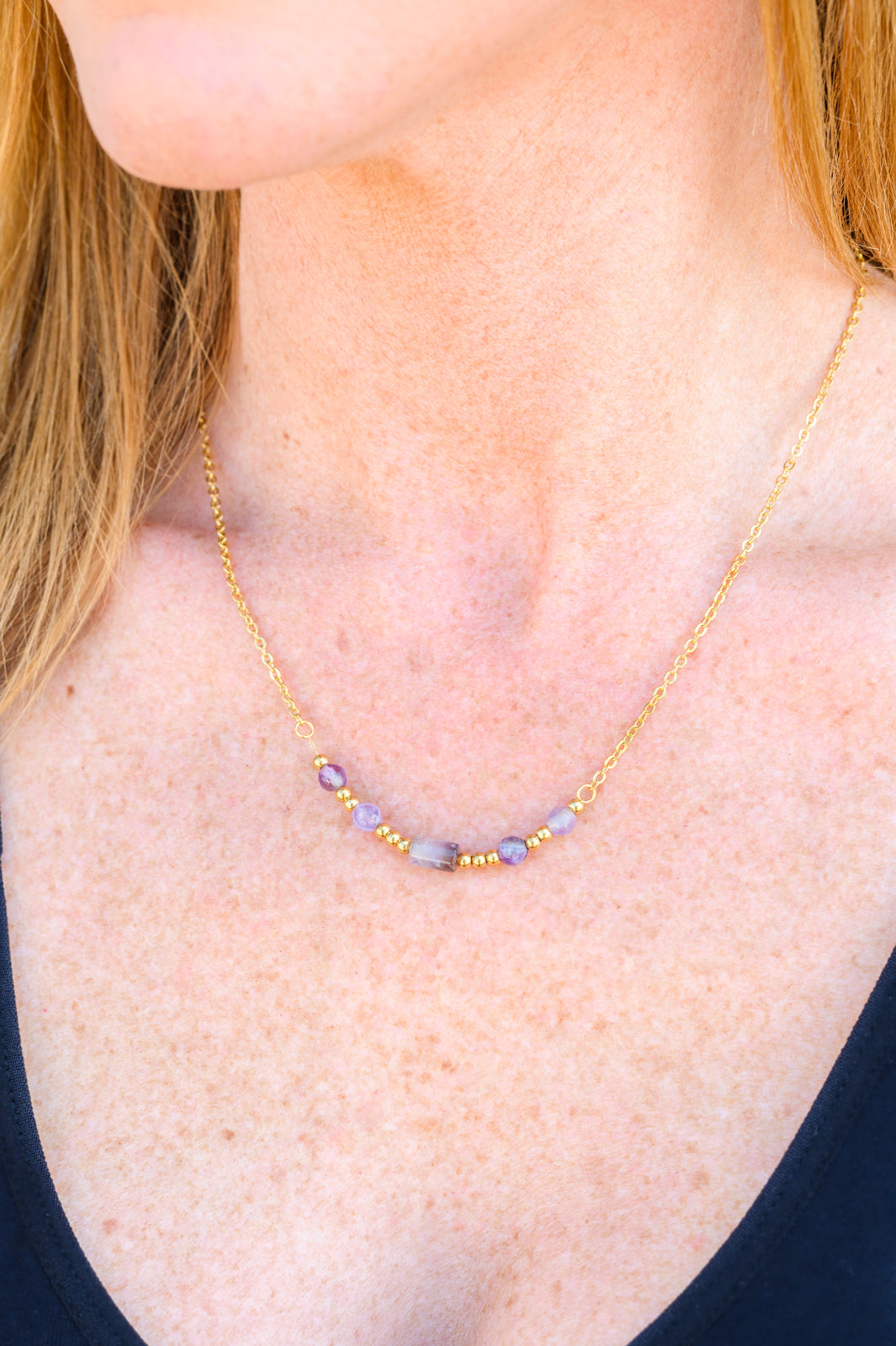 Lavender Moments Beaded Necklace - 2/20