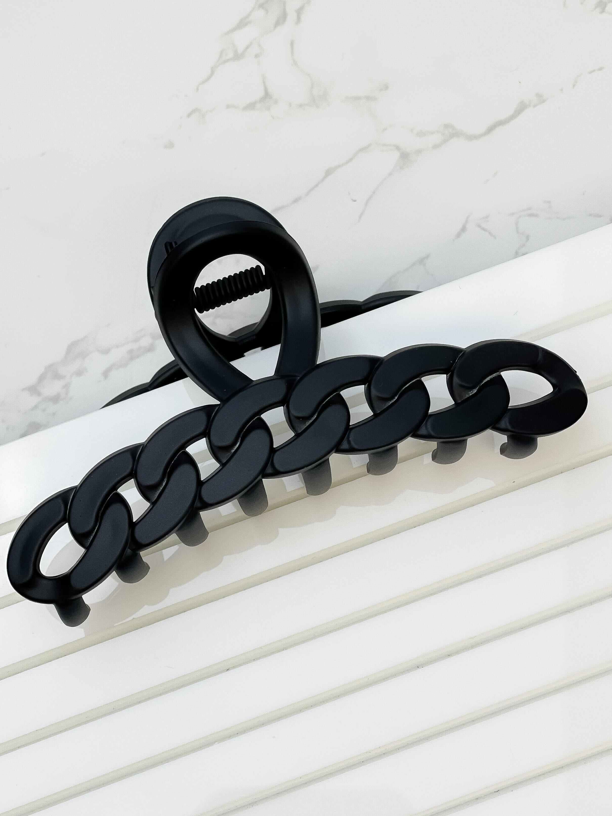 Acrylic Chain Link Hair Clips