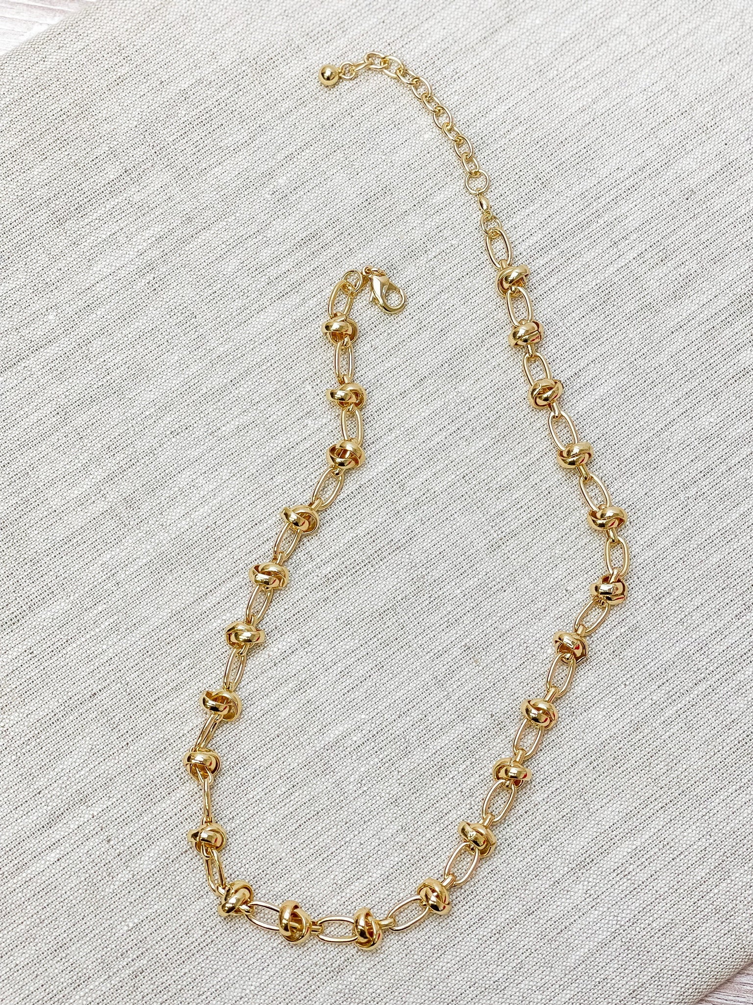 Mixed Link Chain Necklace - Gold
