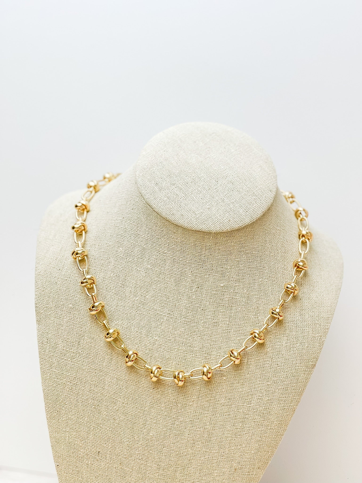 Mixed Link Chain Necklace - Gold