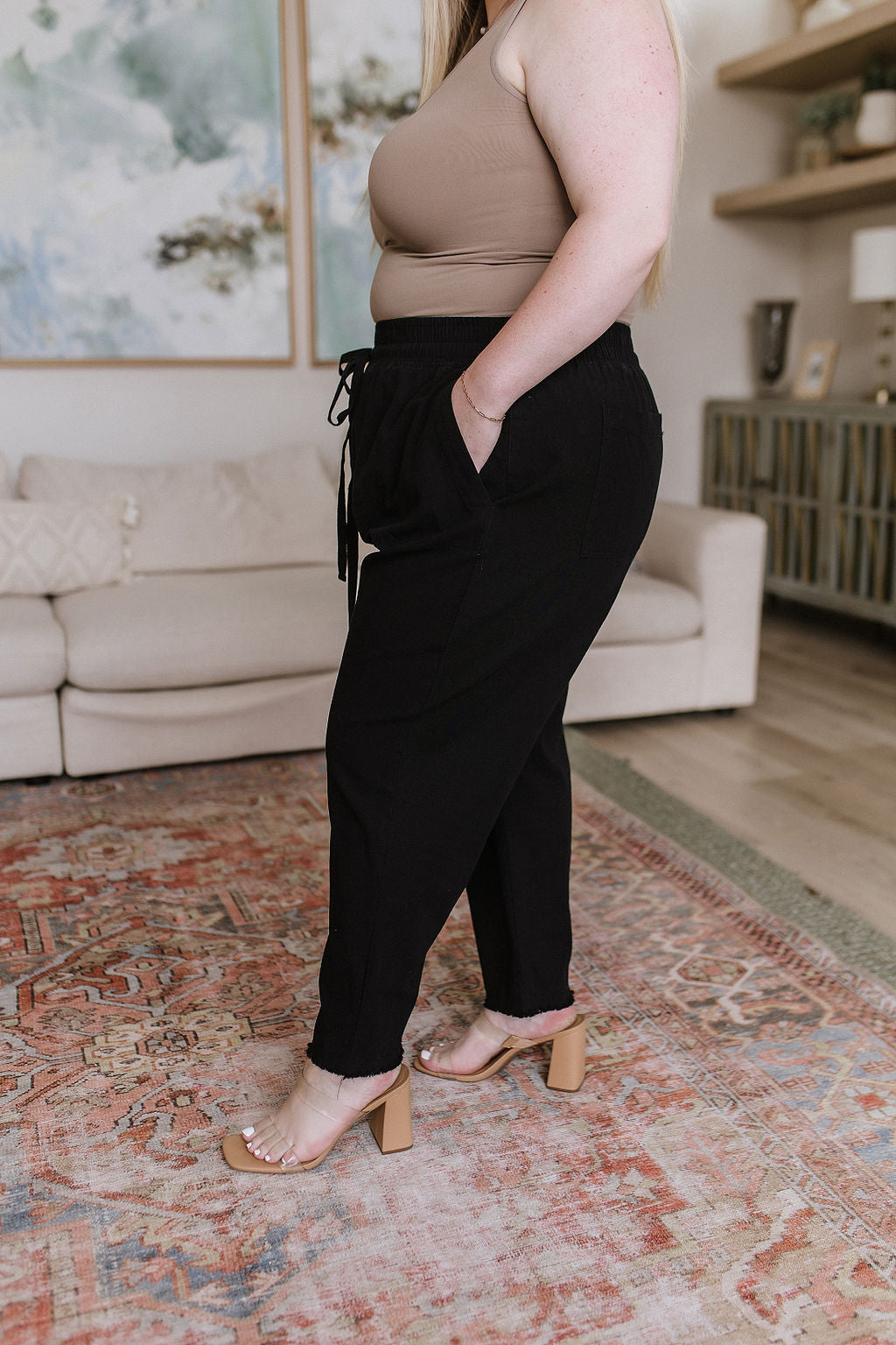 Love Me Dearly High Waisted Pants in Black by Judy Blue