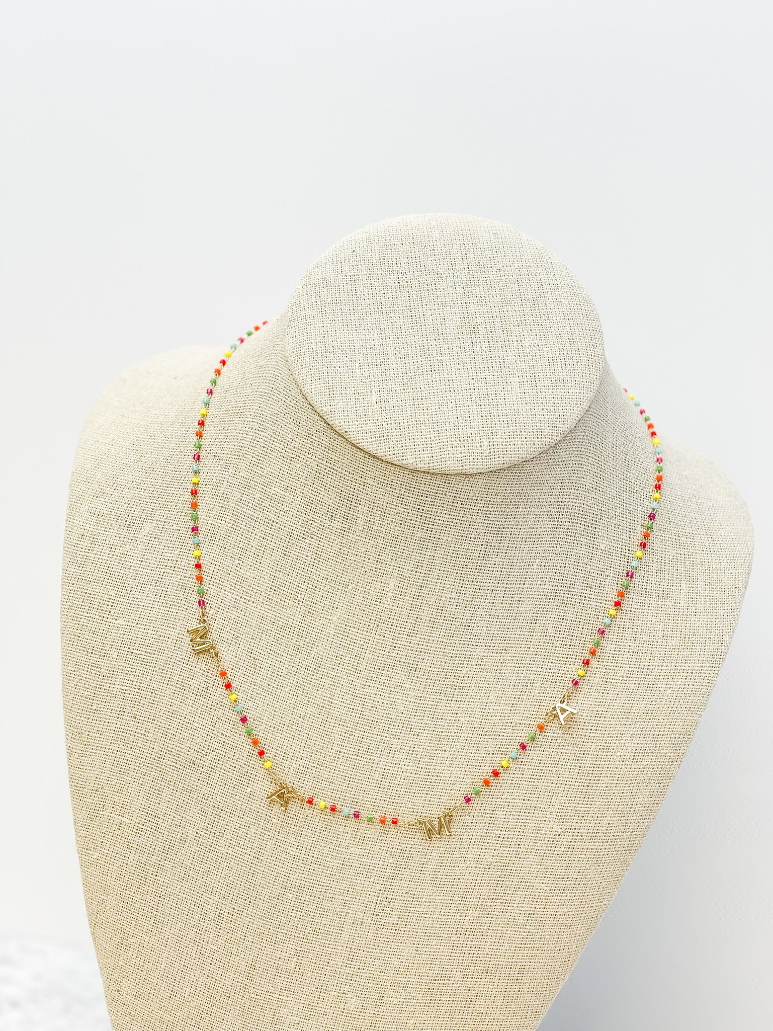 'Mama' Chain Necklace - Multi
