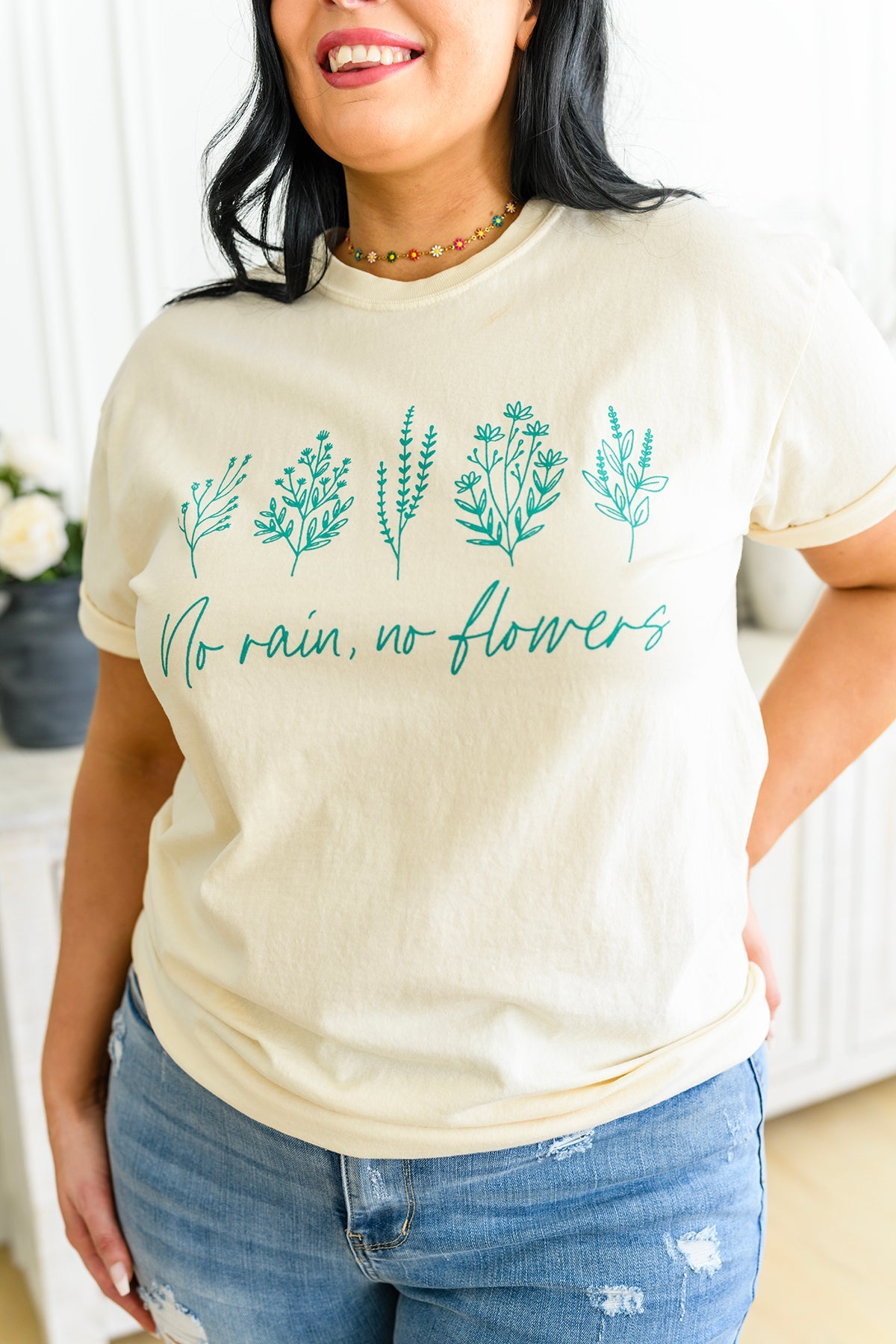 No Rain No Flowers Short Sleeve T-Shirt