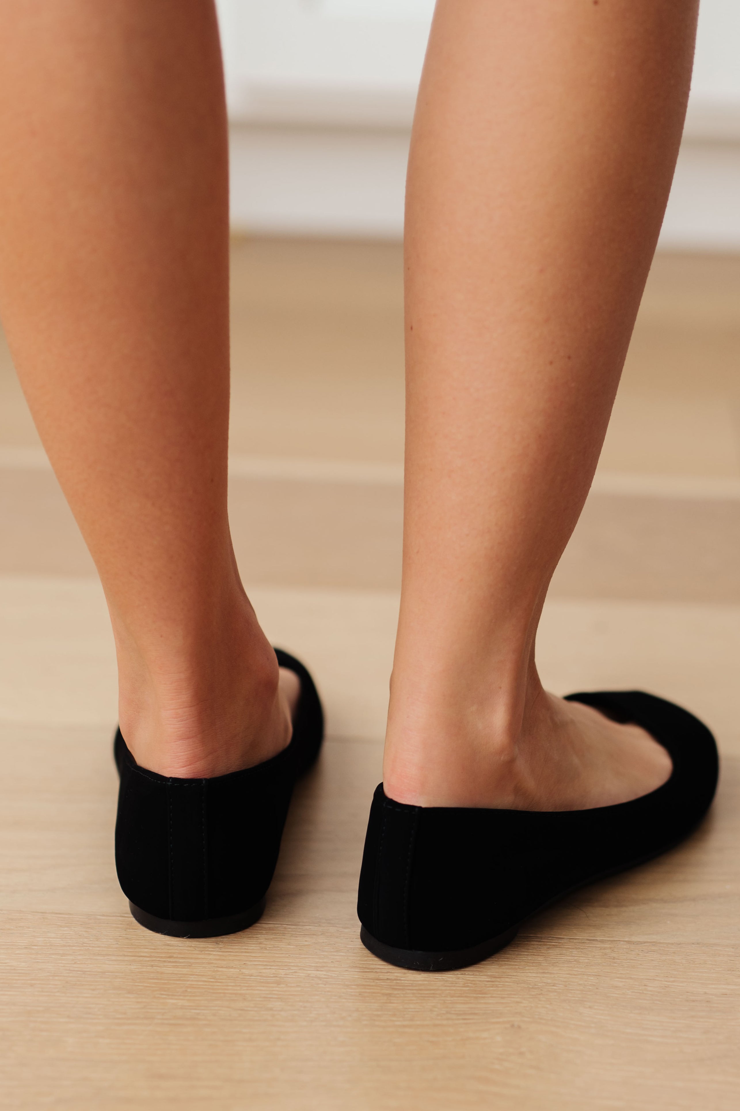 On Your Toes Ballet Flats in Black- 1/2