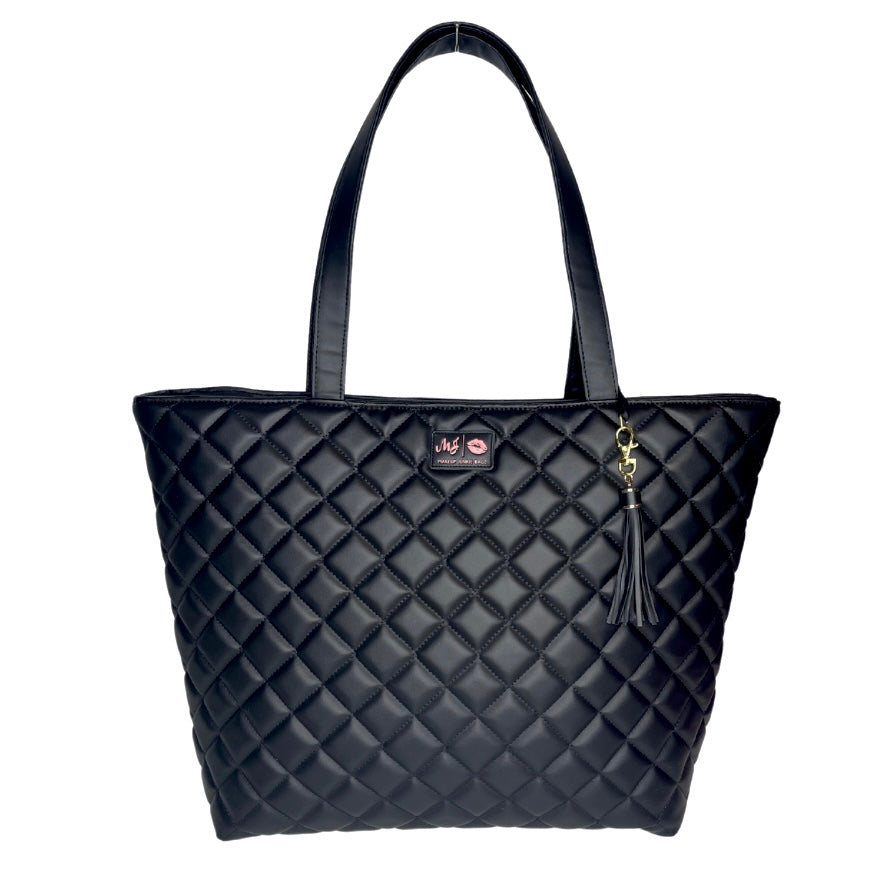 Live Takeover: Quilted Onyx Tote by Makeup Junkie (Ships in 4-5 weeks)